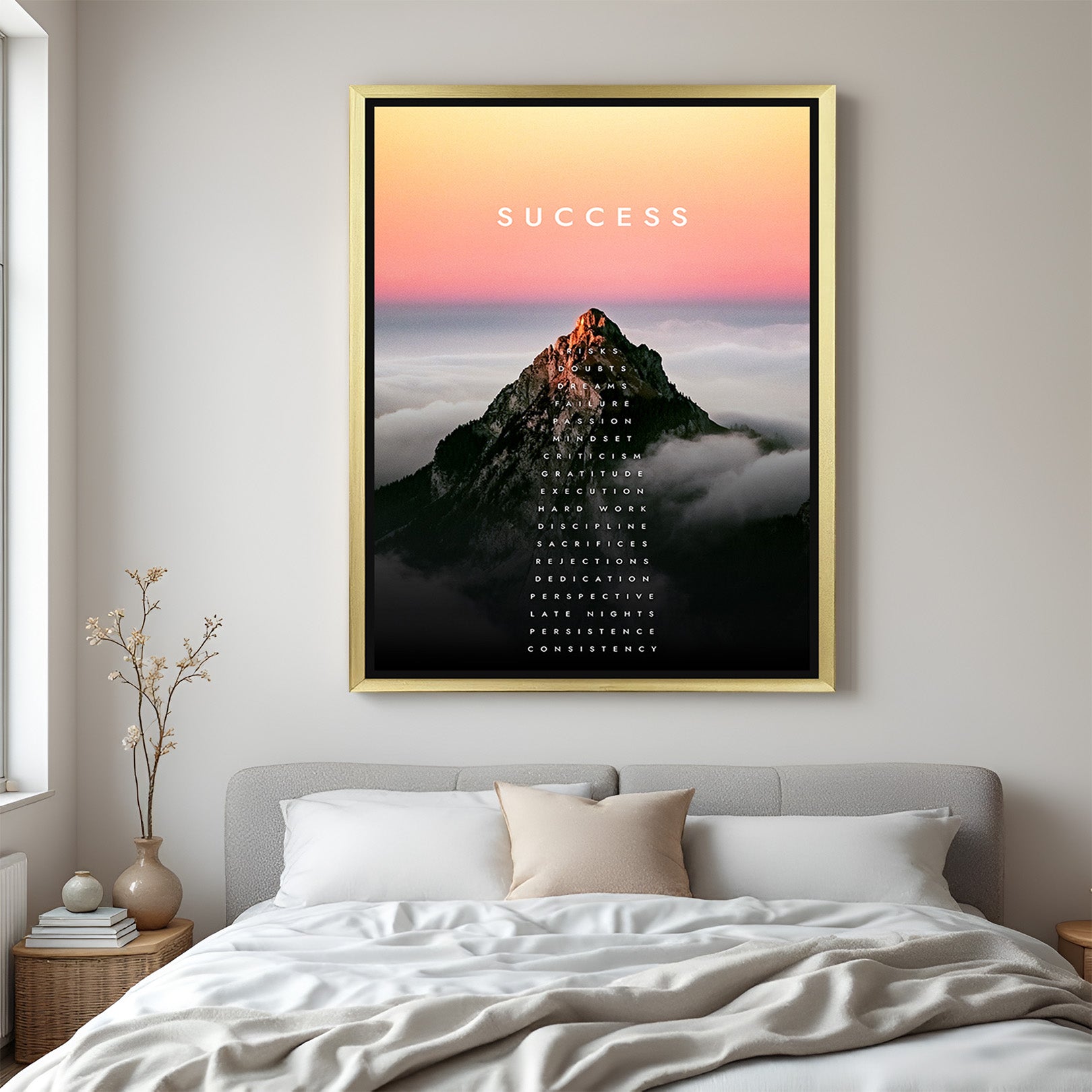 Inspire Your Journey: Uplifting Wall Art for Ambitious Spaces - (MOT - 111)