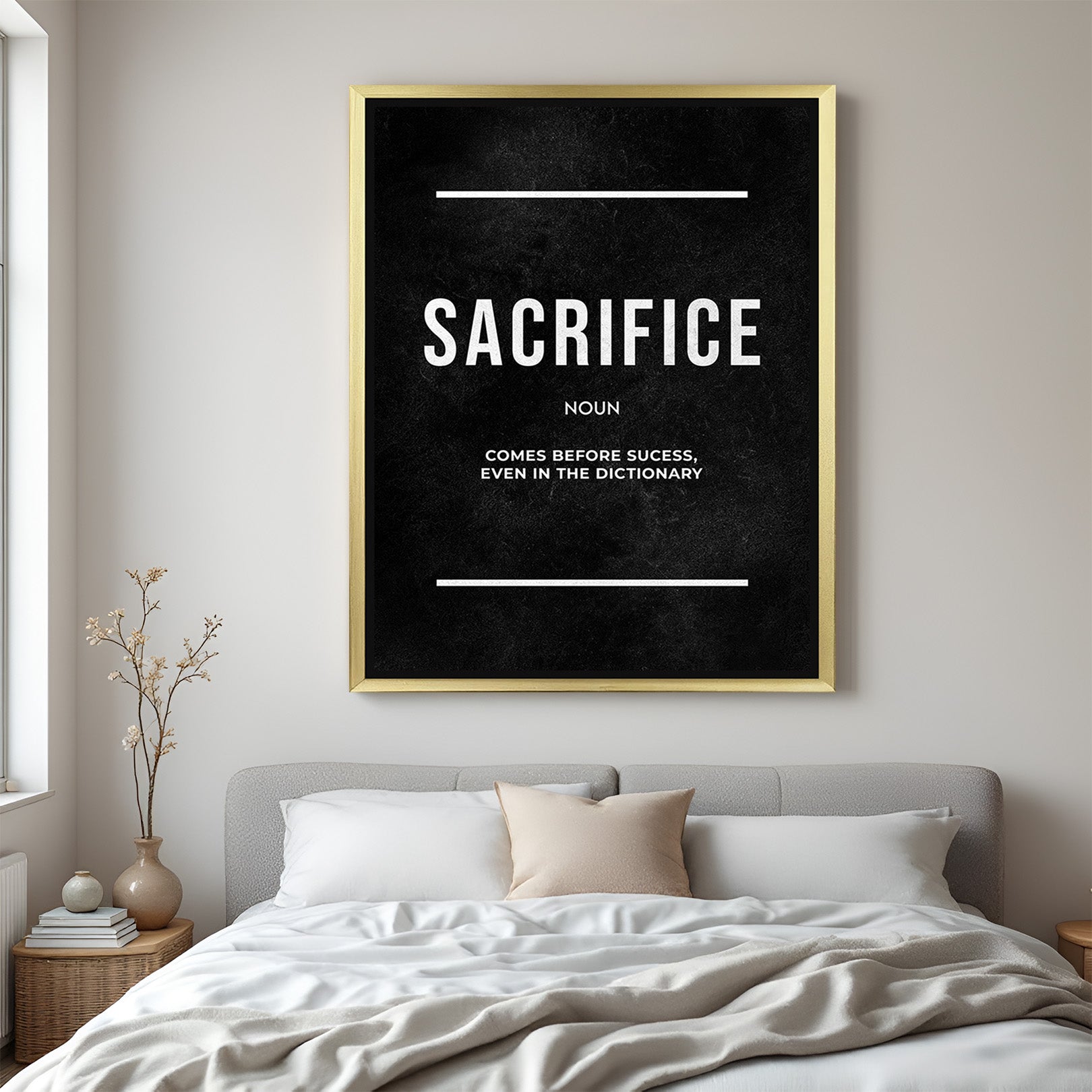 Rise & Conquer: Empowering Wall Art for Bold Lives - (MOT - 108)