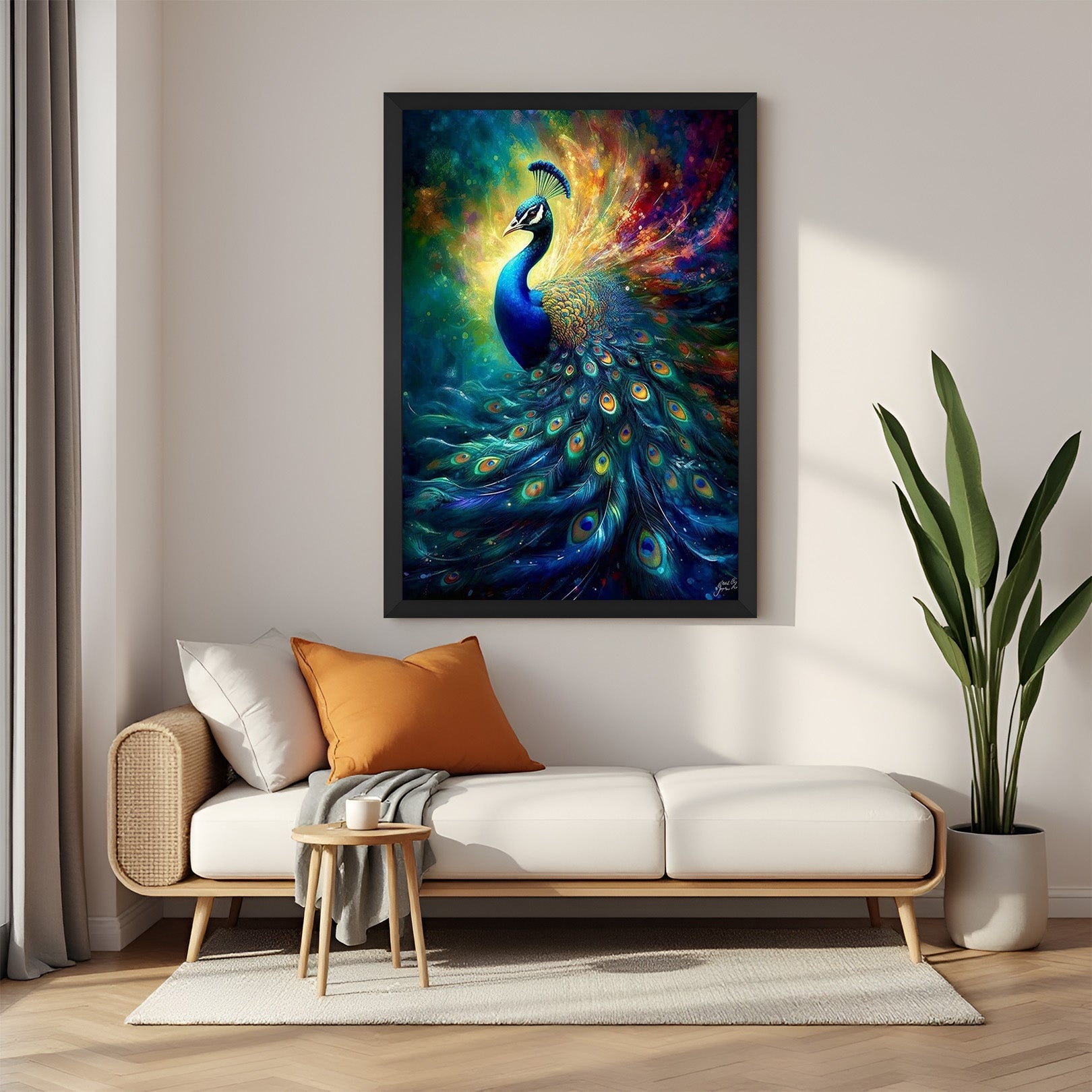 Peacock Vastu Canvas Painting