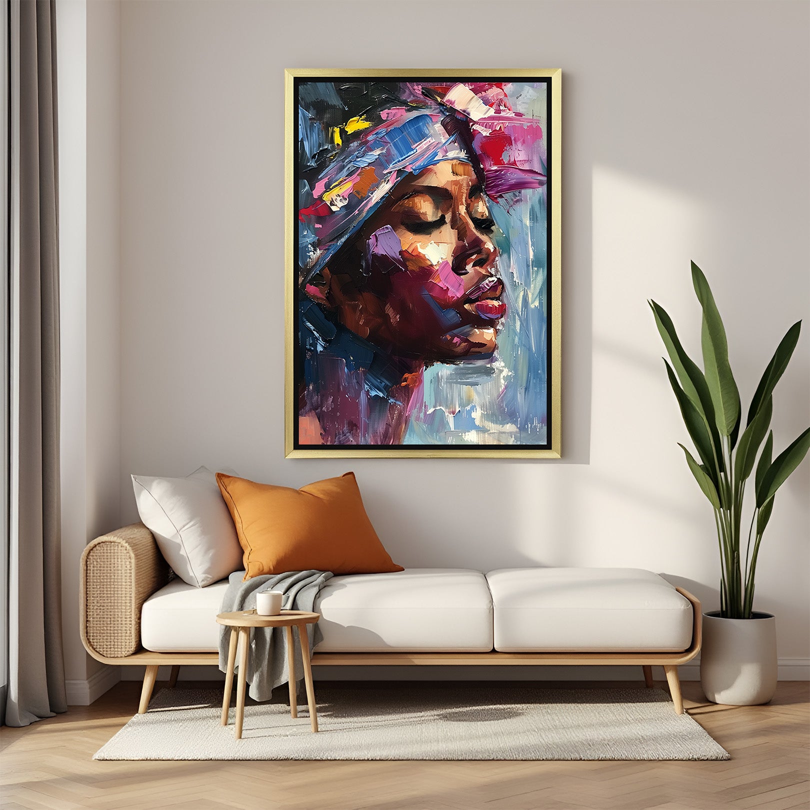 Tribal Elegance: Authentic African Wall Art for a Bold Statement - (AFR - 105)