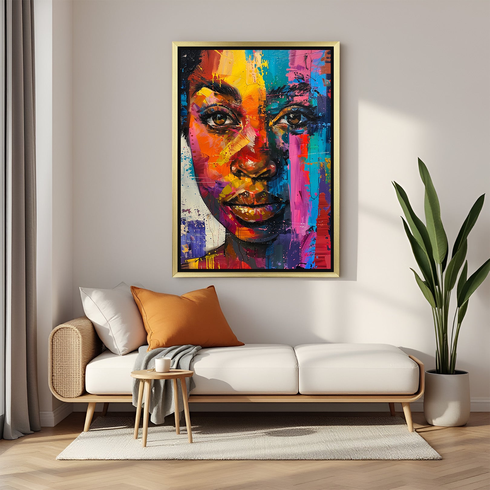 Tribal Elegance: Authentic African Wall Art for a Bold Statement - (AFR - 109)