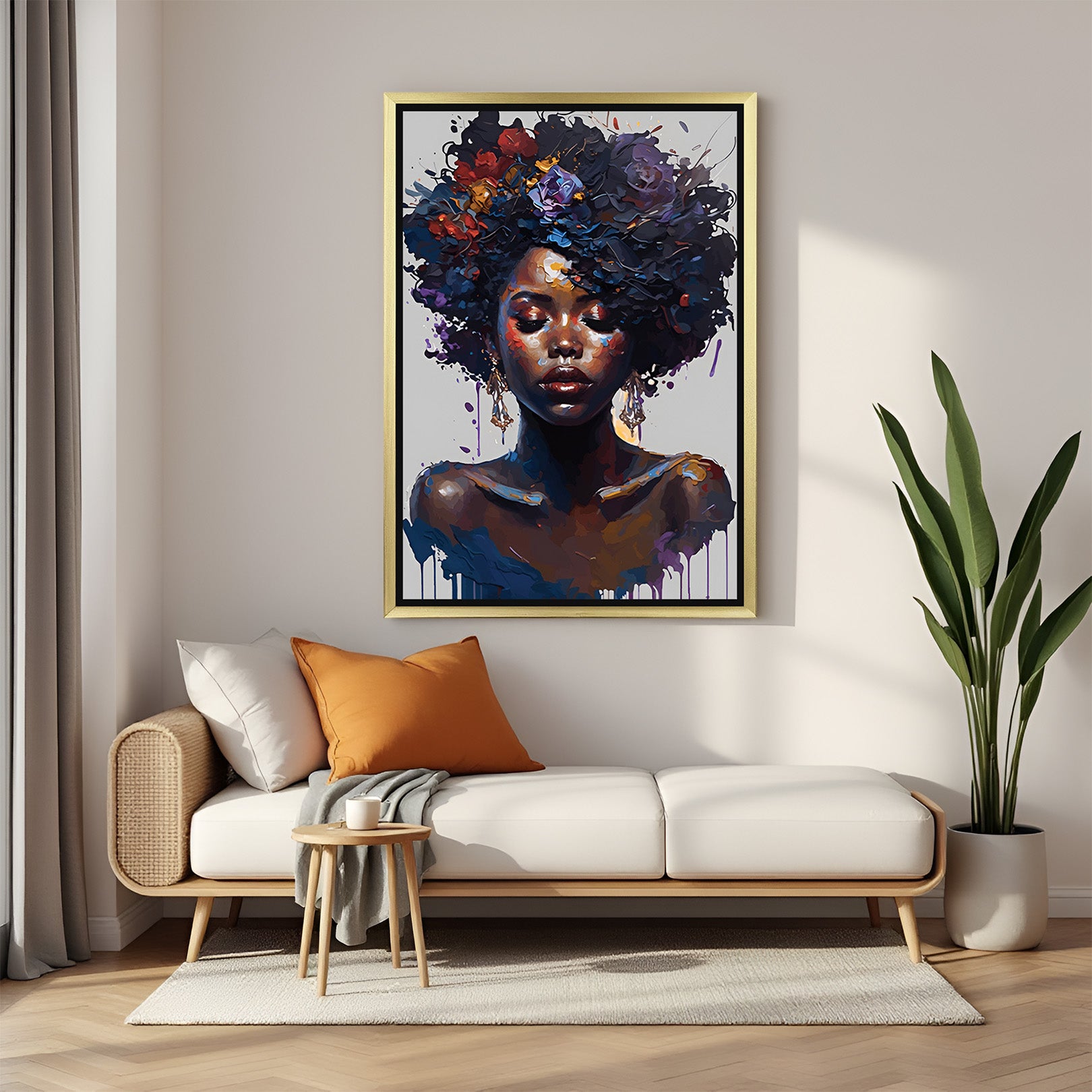 Heritage in Hues: Stunning African Wall Art for Modern Interiors - (AFRSH - 116)