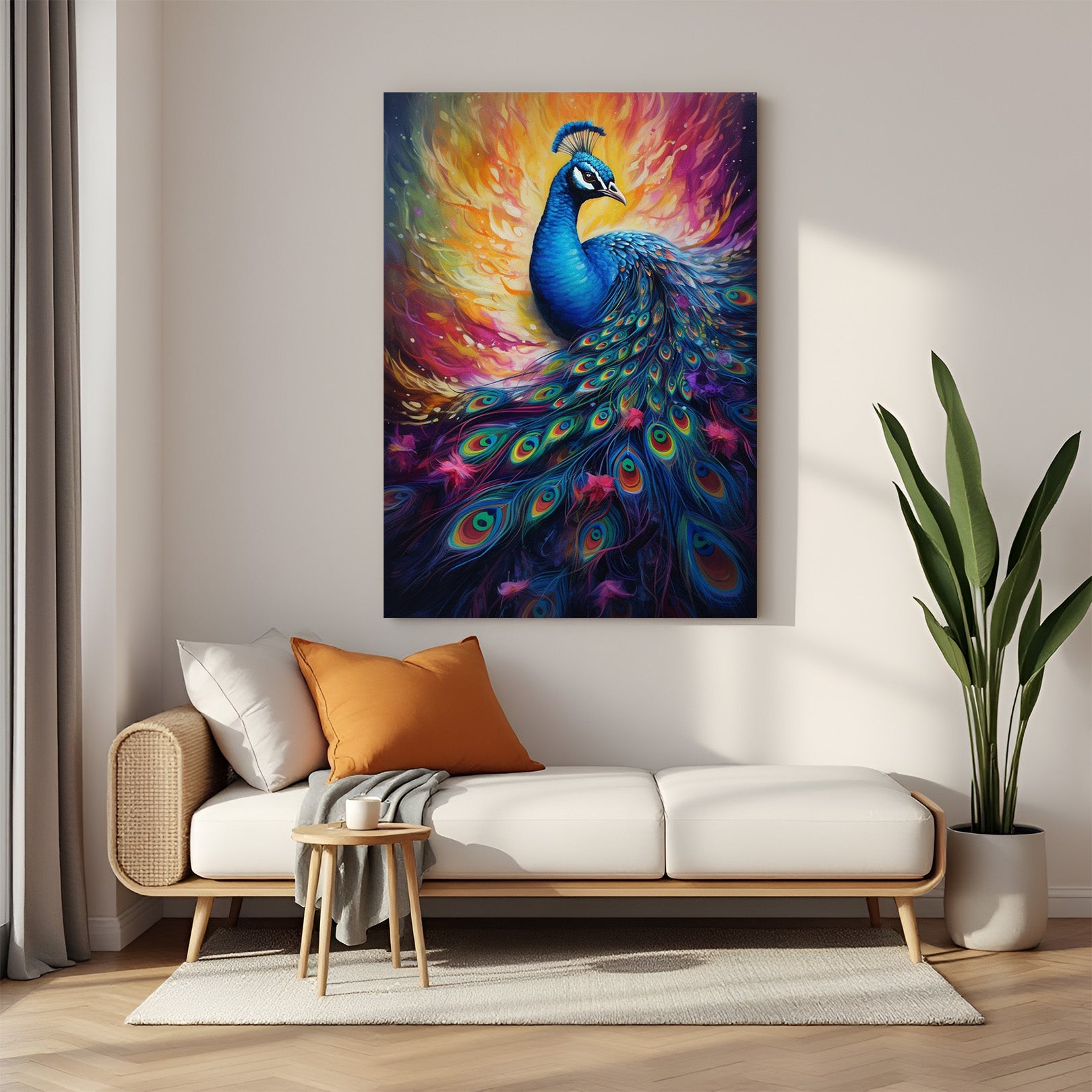 Peacock Vastu Wall Painting