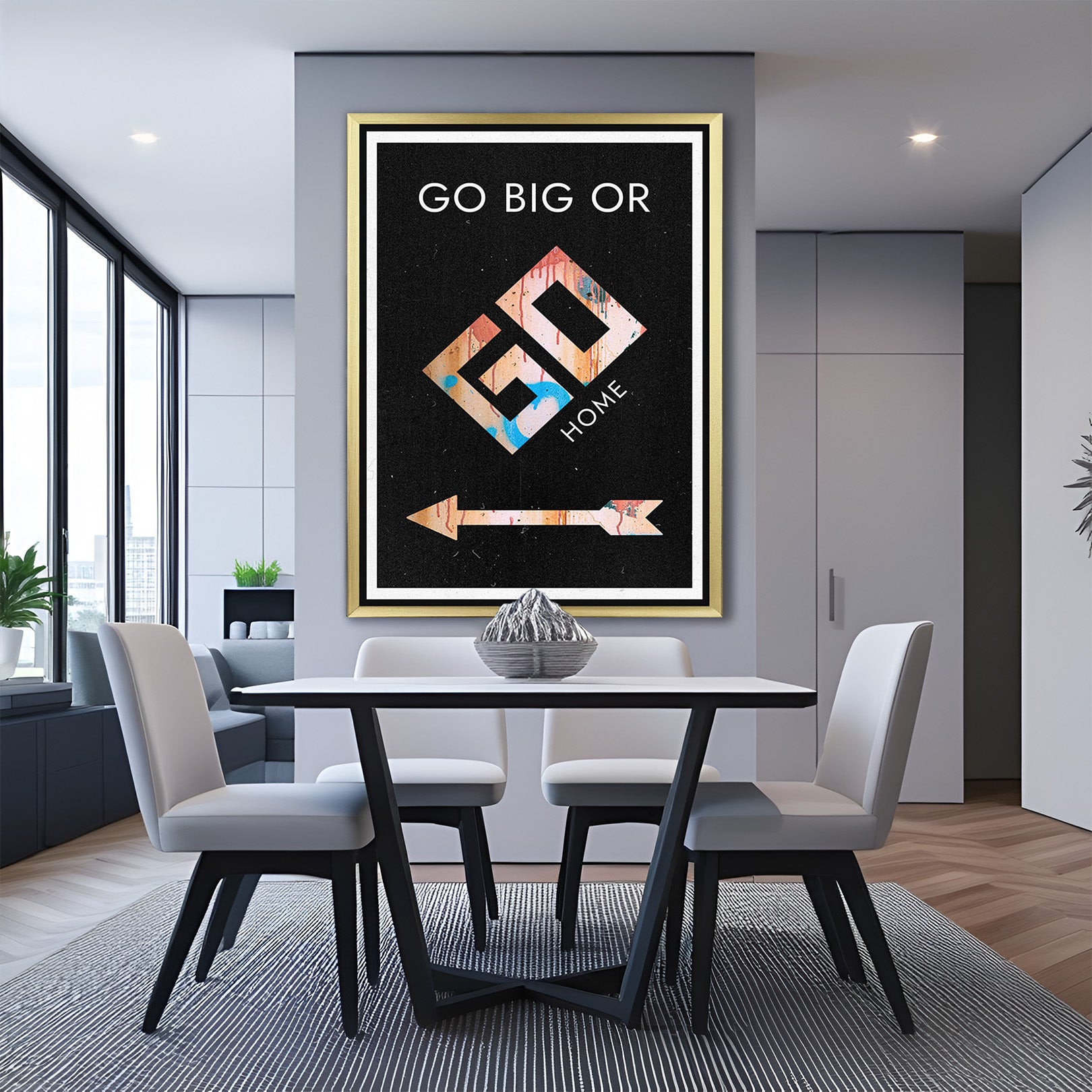 Stay Focused, Stay Driven: High-Quality Motivational Canvas Art - (MOT - 148)