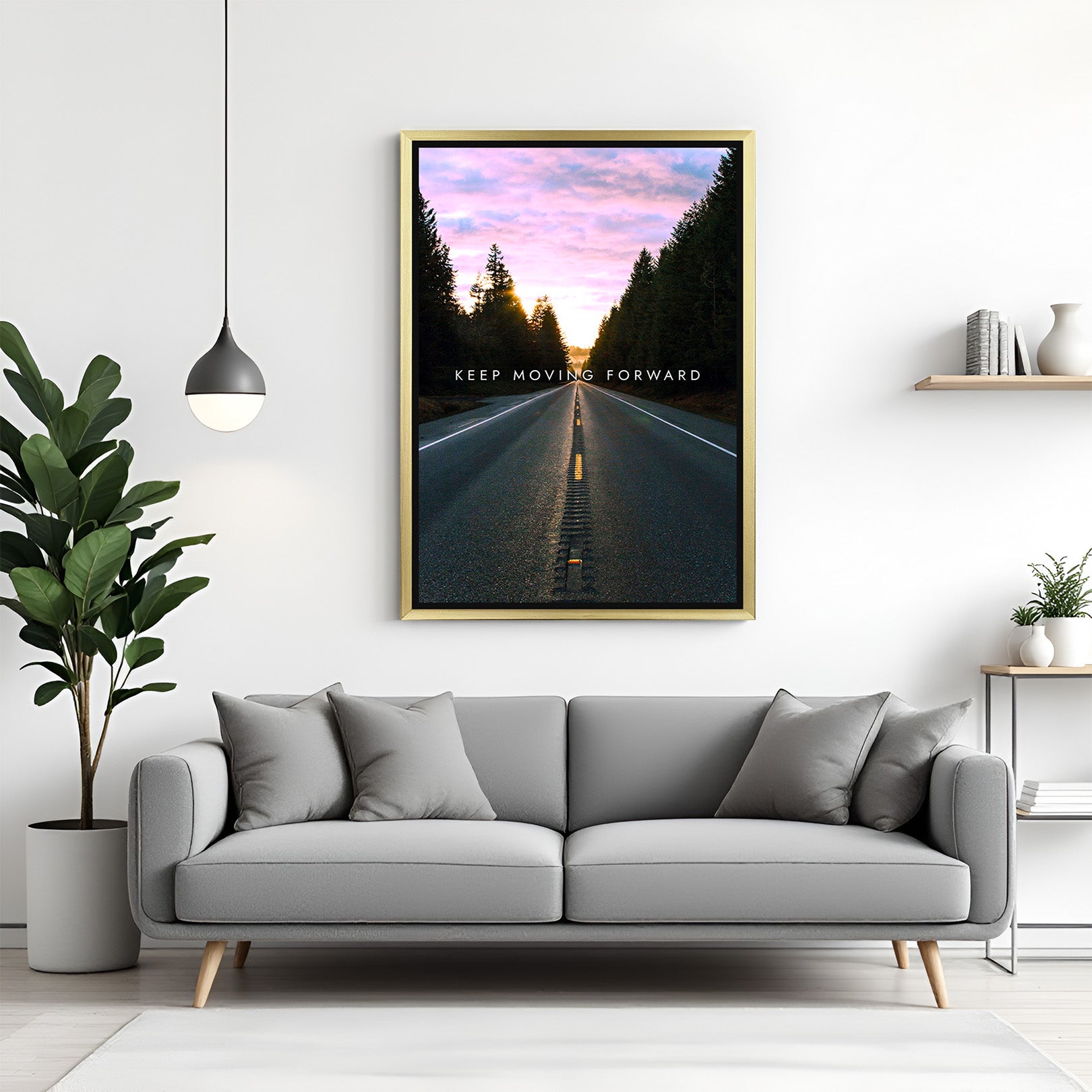 Mindset is Everything: Modern Canvas Wall Art for Positive Energy - (MOT - 143)