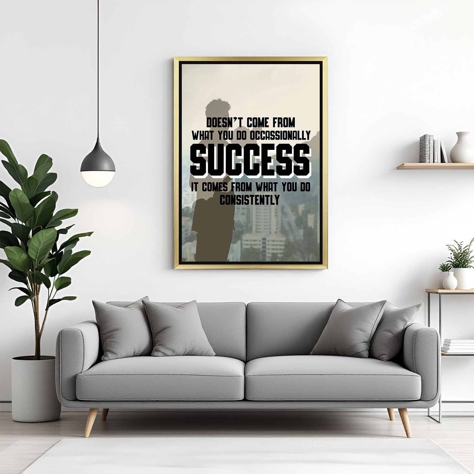 Make It Happen: Inspiring Canvas Wall Art for Hustlers & Go-Getters - (MOT - 141)