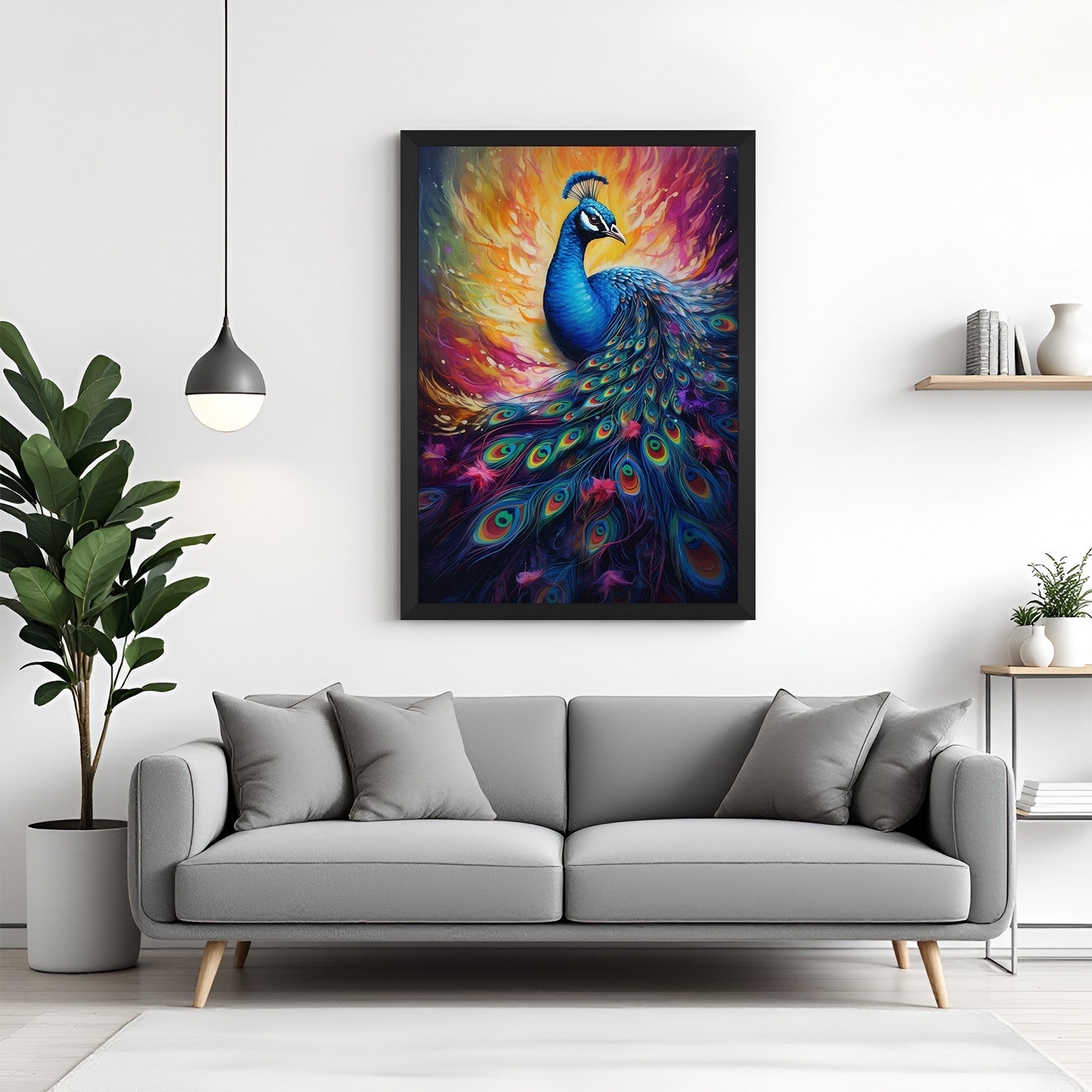 Peacock Vastu Wall Painting