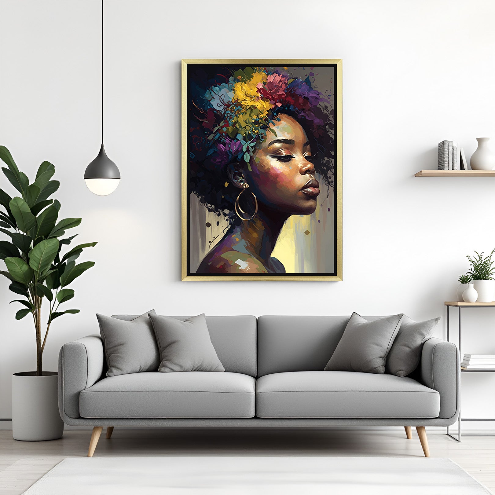 Tribal Elegance: Authentic African Wall Art for a Bold Statement - (AFRSH - 117)