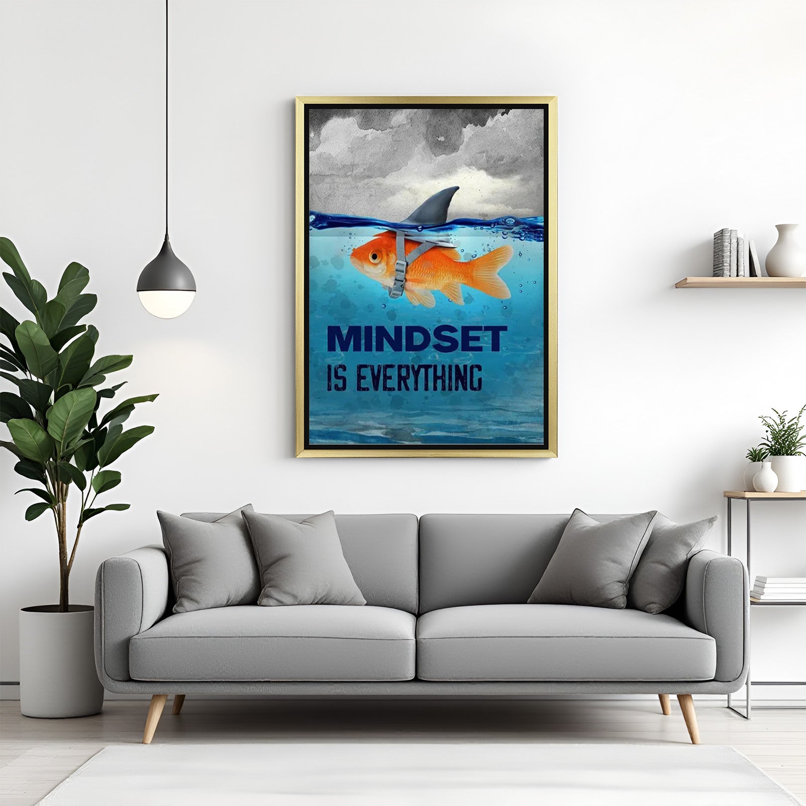 Mindset Motivational Canvas Painting