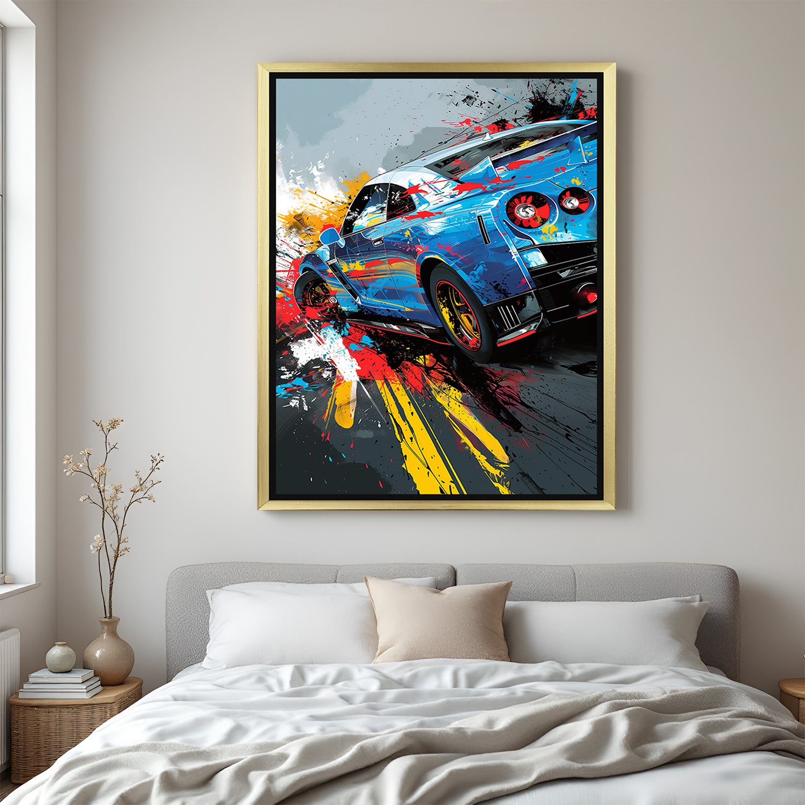 Modern Car Paintings: Speed and Power on Canvas (CAR - 133)