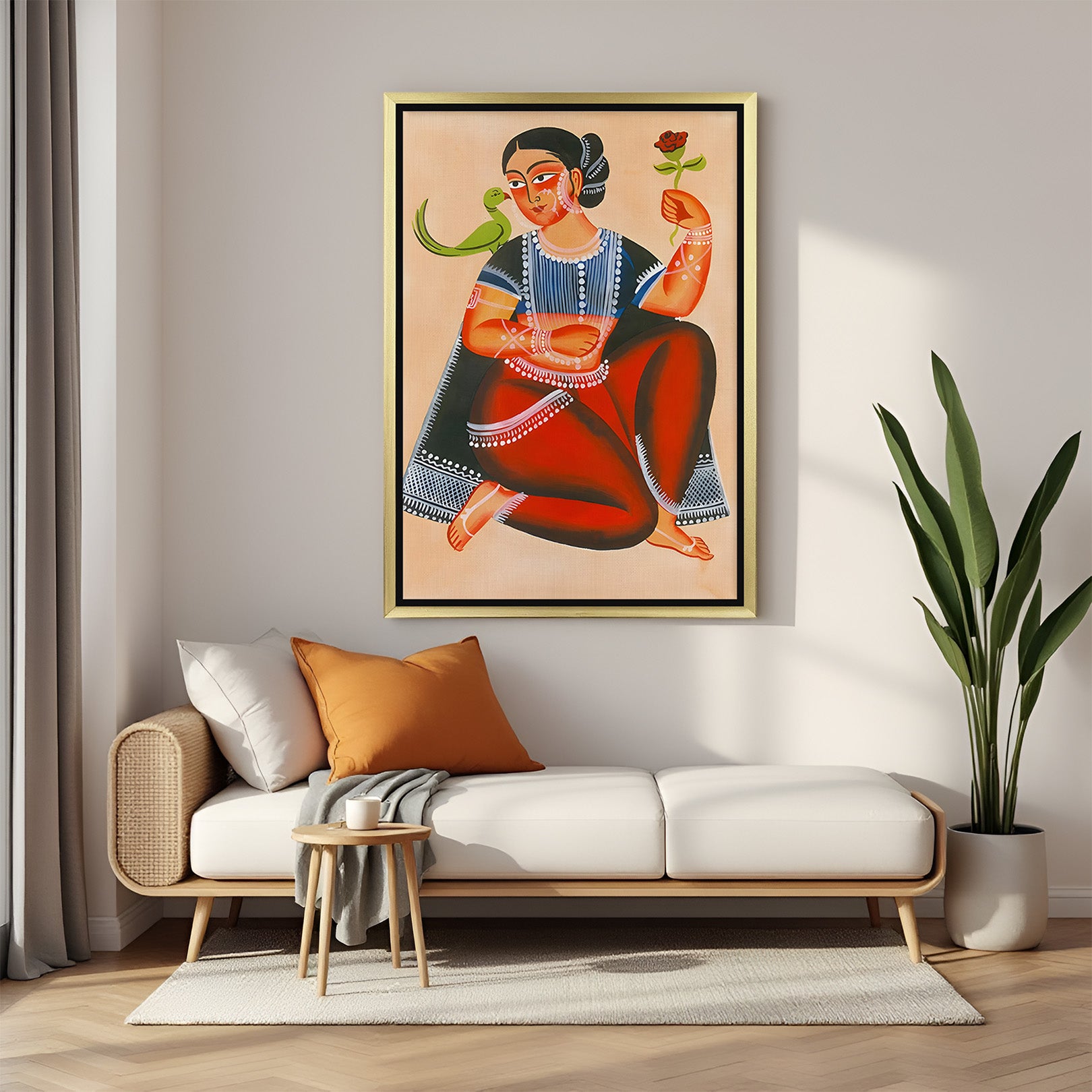 Tribal Wall Art on Canvas: Vibrant Ethnic Expressions (ETH - 116)