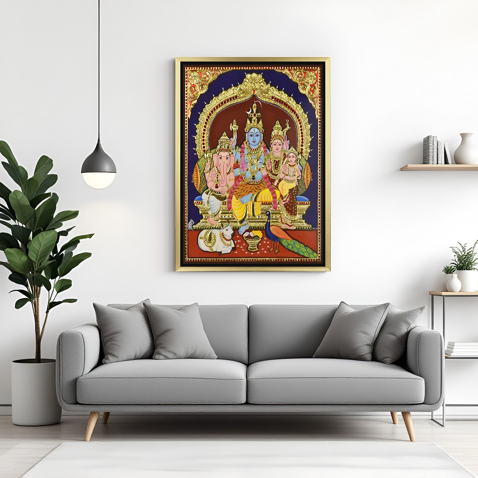 Large Ethnic Canvas Wall Art: Rich Cultural Motifs (ETH - 114)