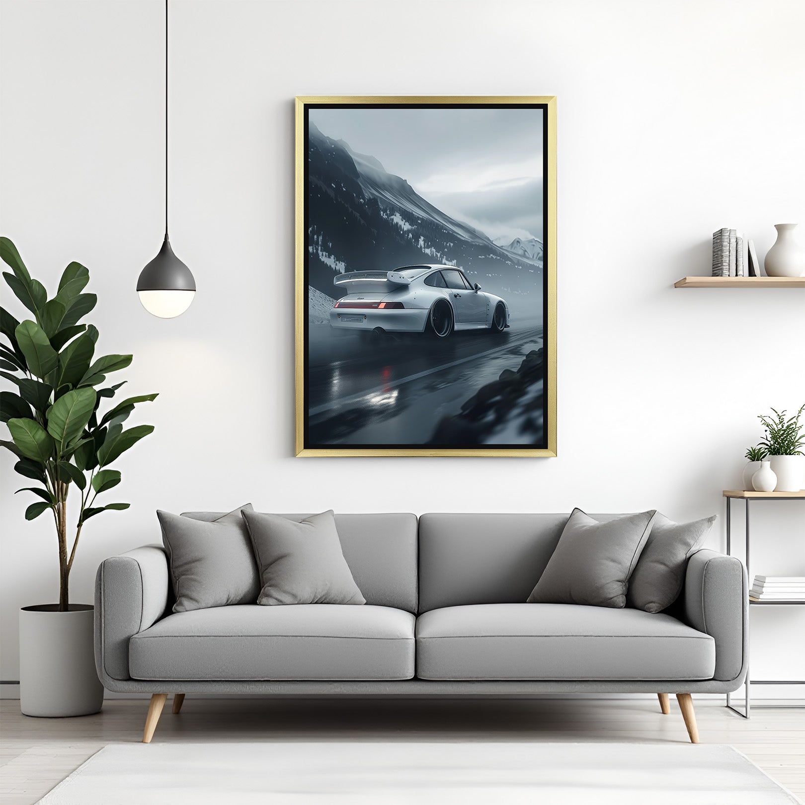 Vintage Car Posters on Canvas: Retro Automotive Charm (CAR - 137)