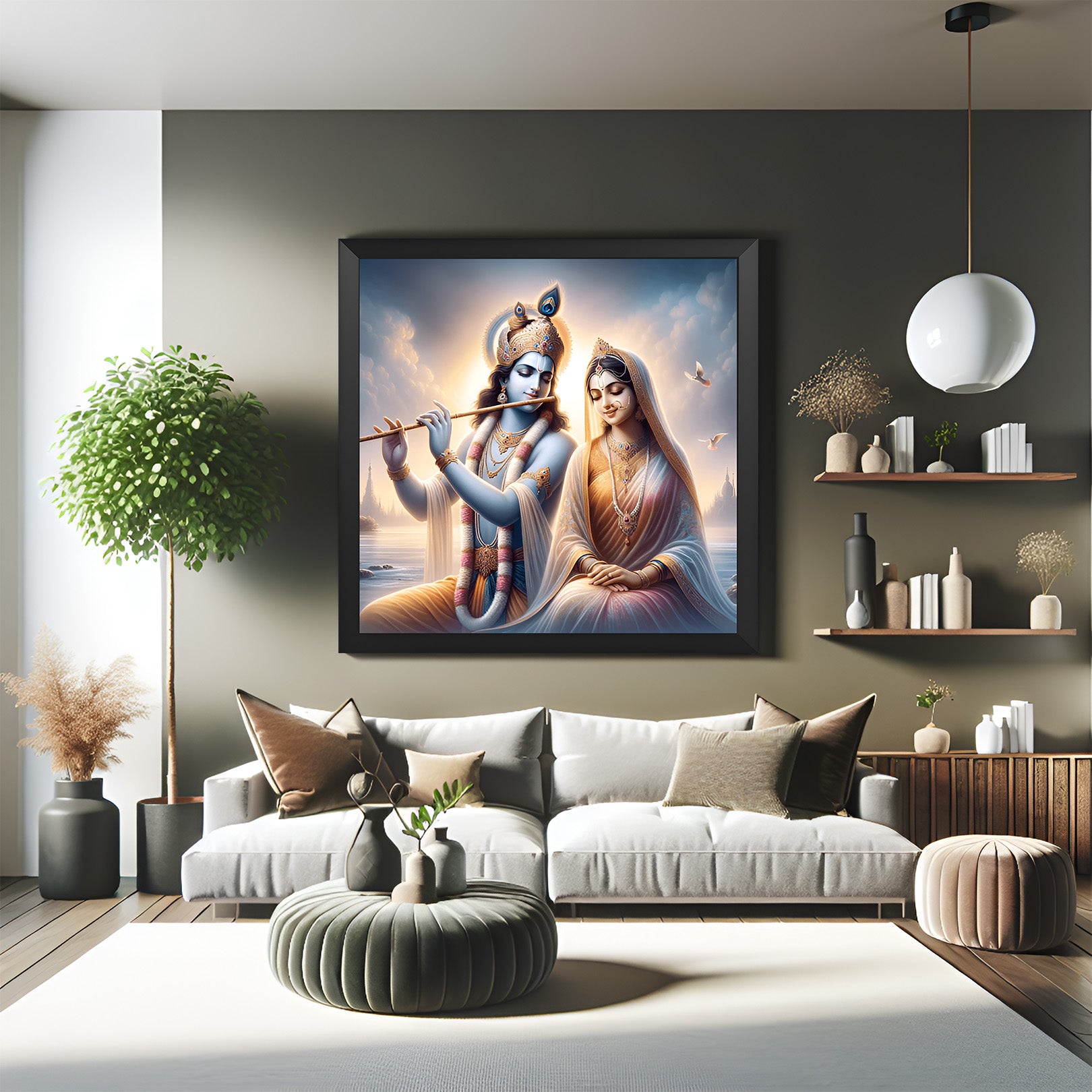 Radha Krishna Vastu Canvas Painting