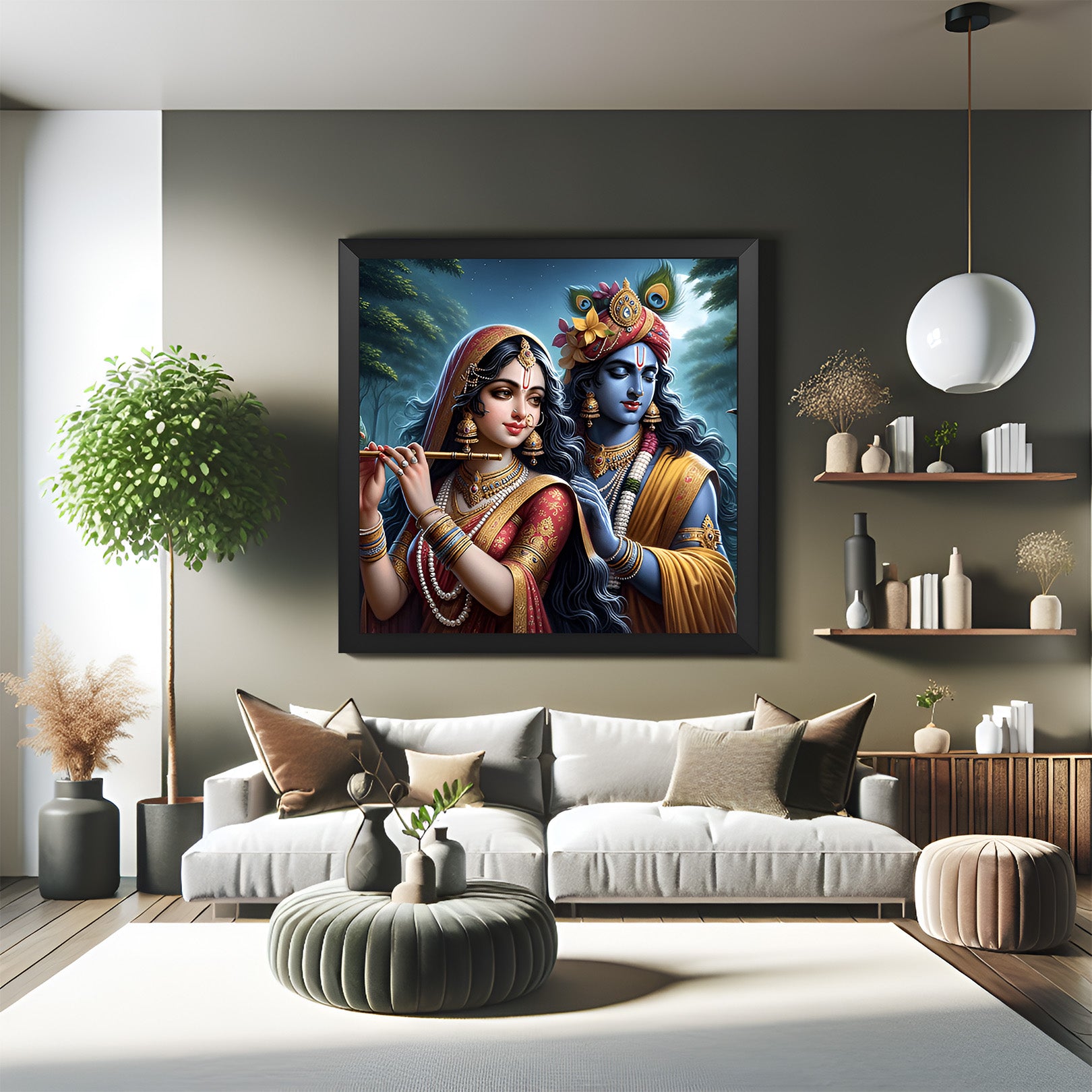 Radha Krishna Wall Art