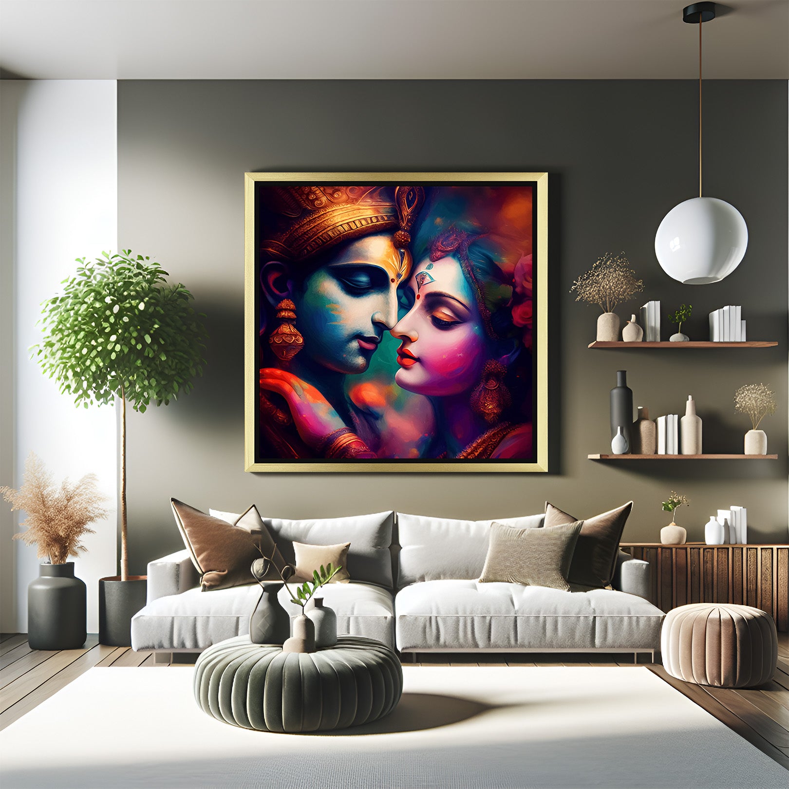 Radha Krishna Vastu Wall Art 