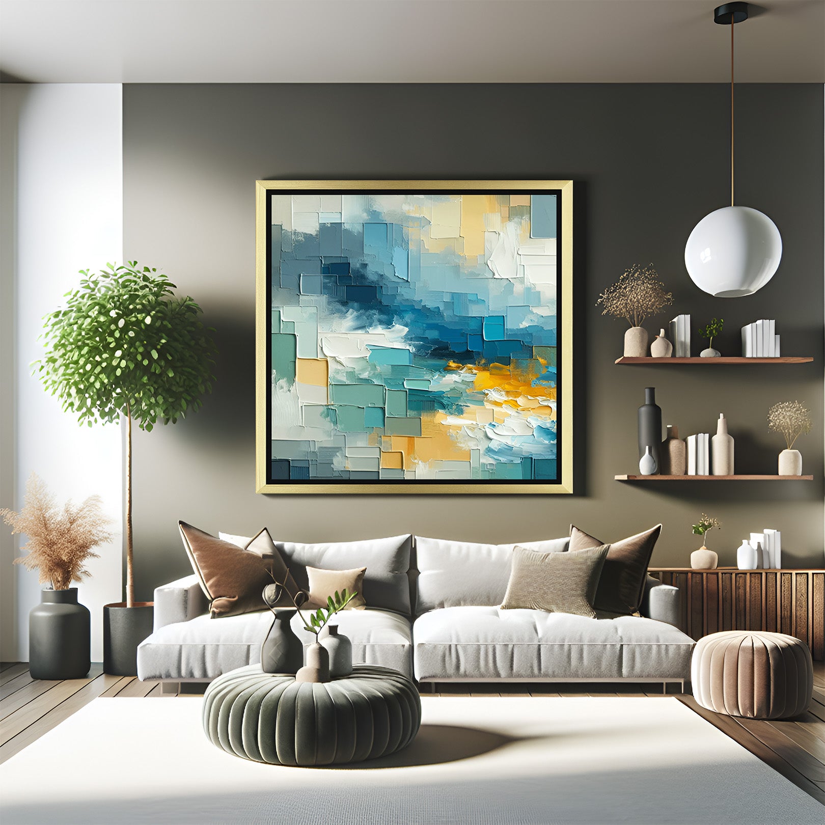 Shape & Form: Stunning Abstract Wall Art for a Creative Touch - (ABSSH - 180)