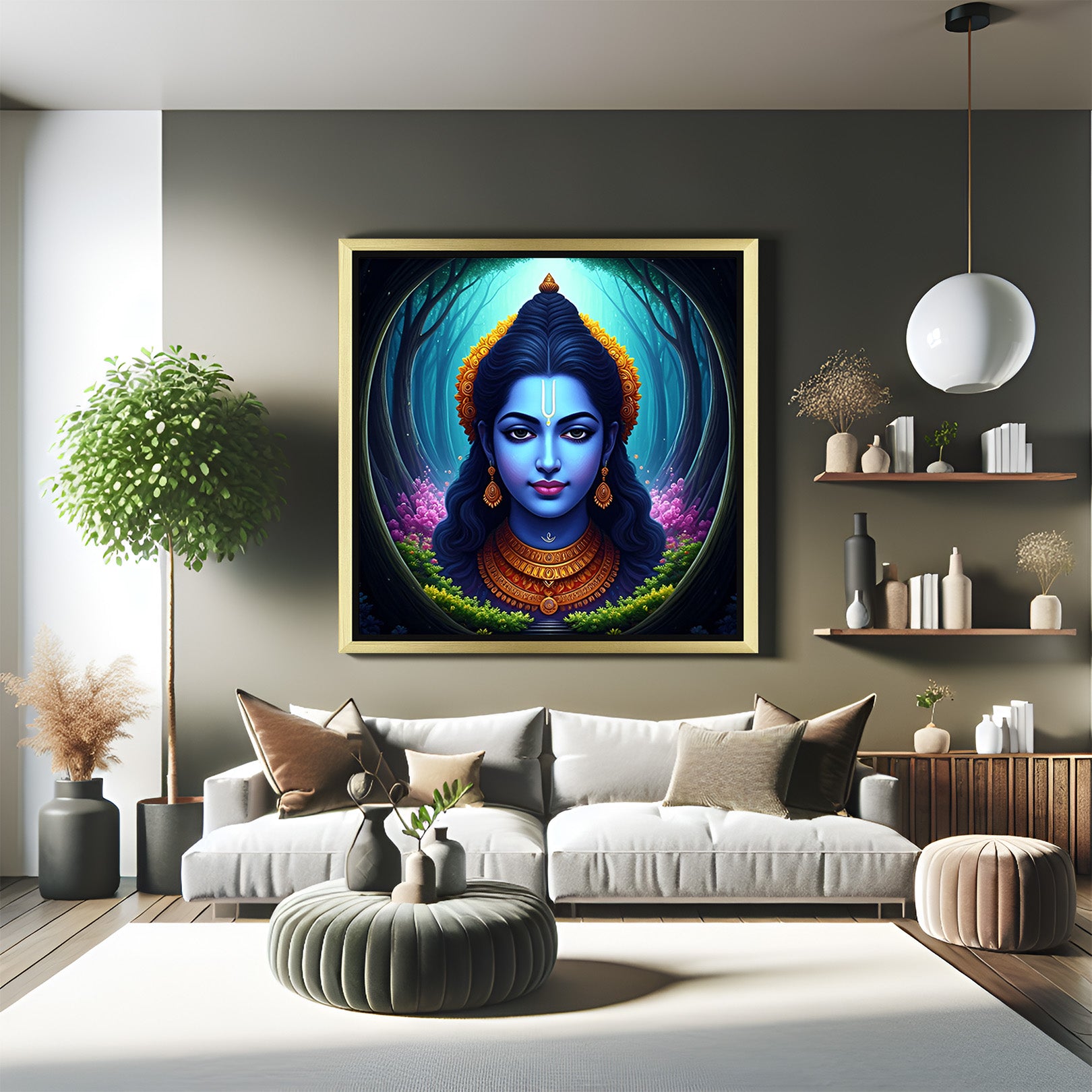 Lord Shiva Vastu Canvas Painting – Divine Energy for Peace & Prosperity