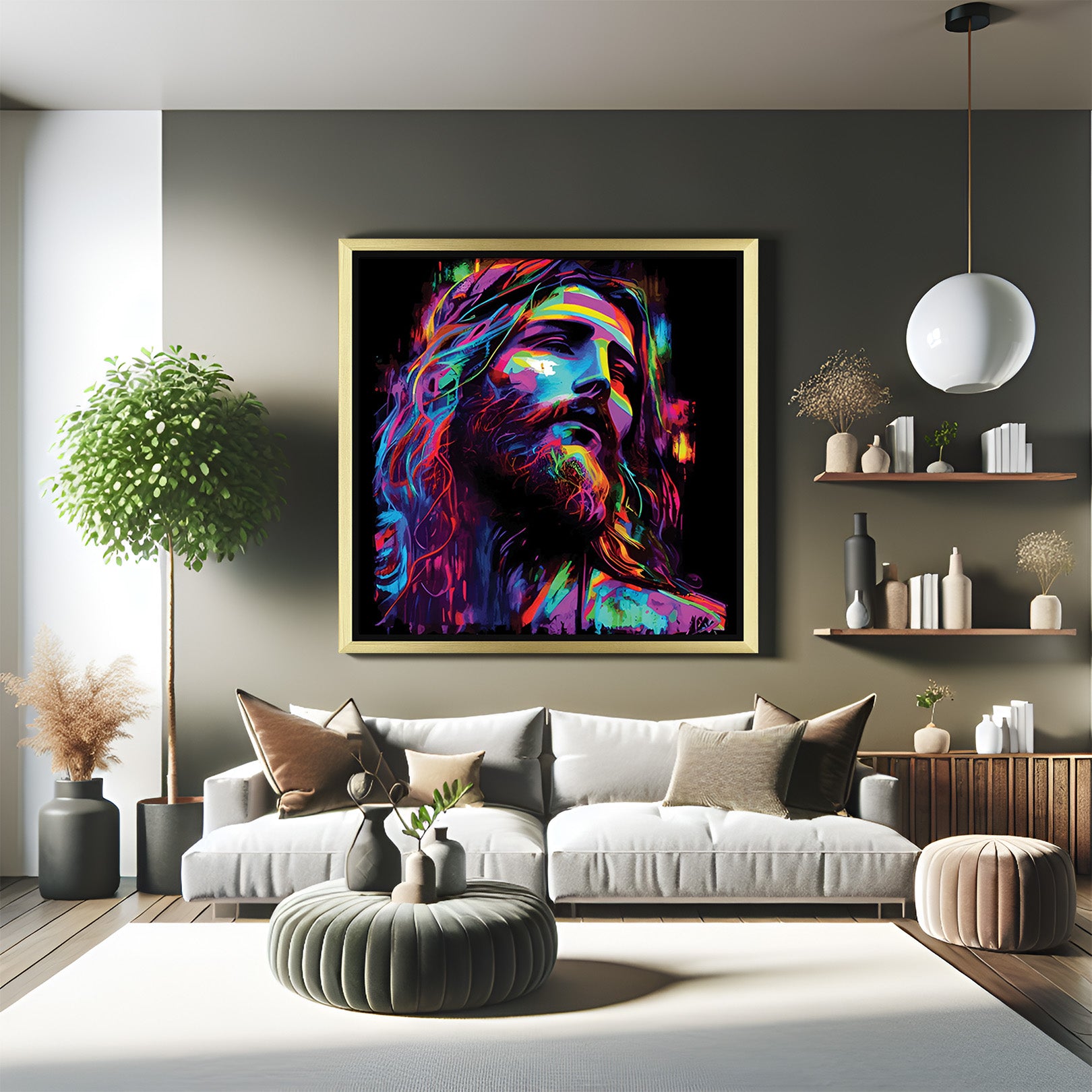 Lord Jesus Vibrant Wall Art To Enhance Spiritual Ambiance - (VASSH- 180)