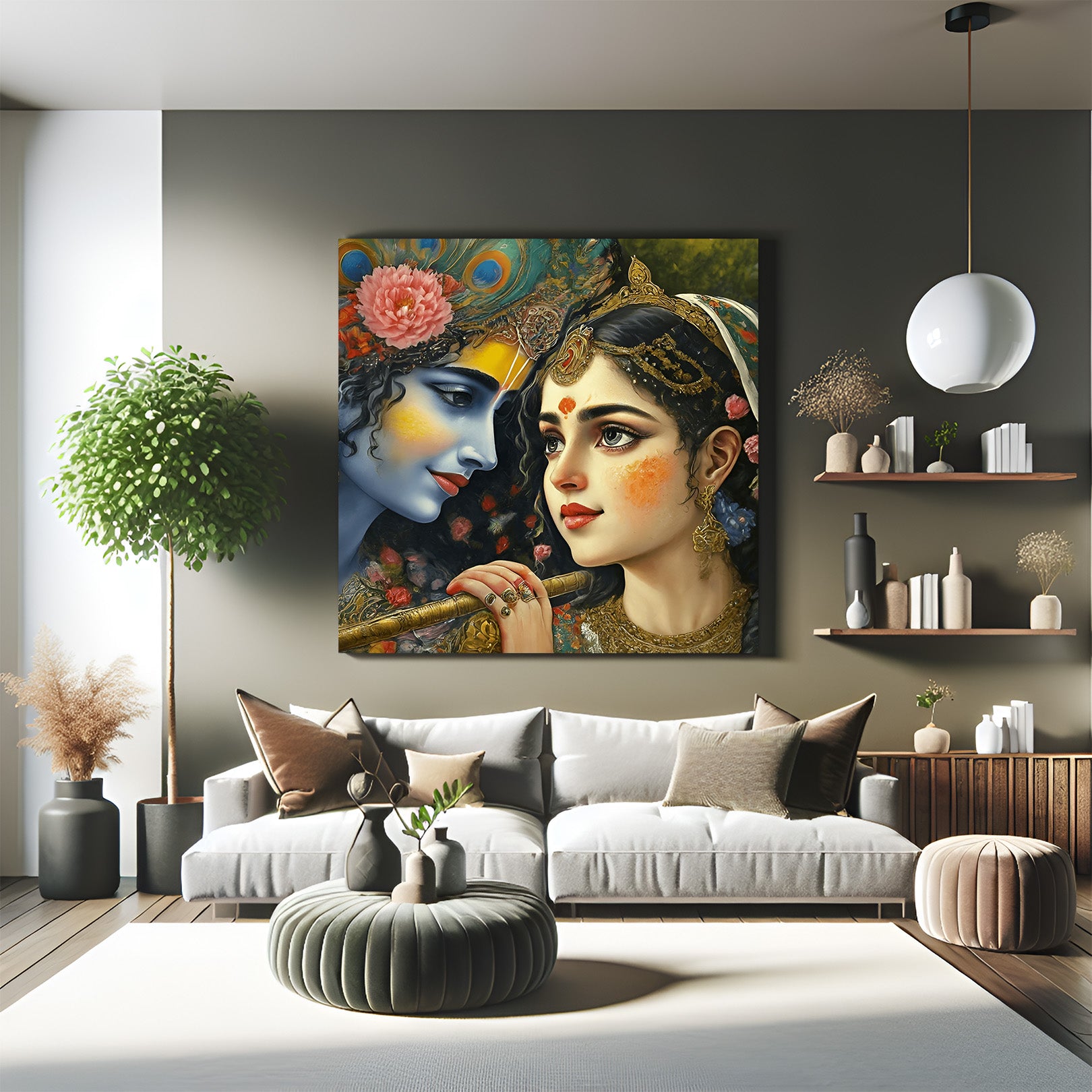 Radha Krishna Vastu Wall Art