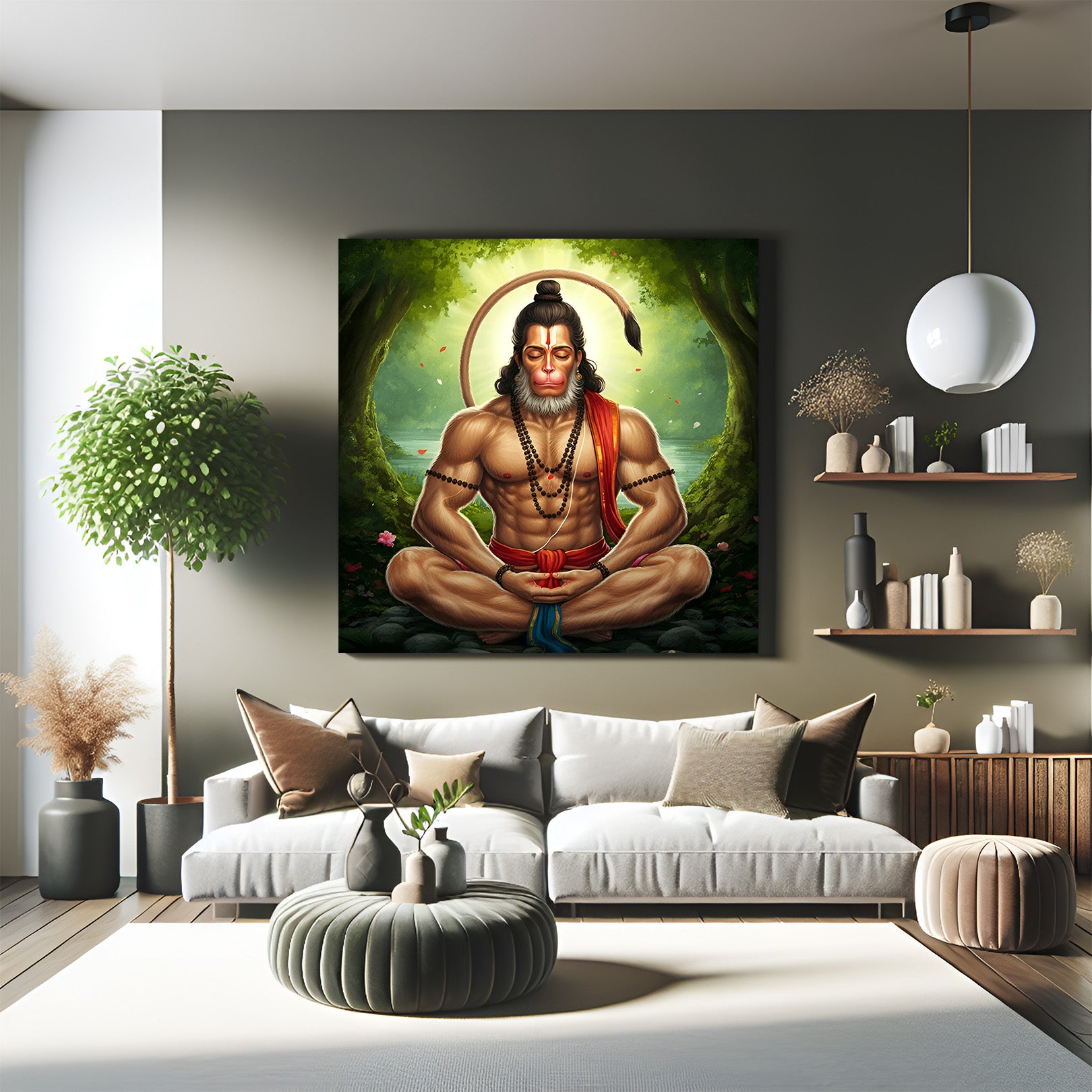 Hanuman Ji Vastu Canvas Painting