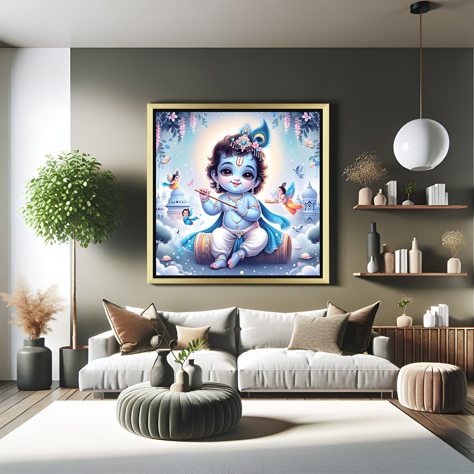 Krishna Baal Roop Vastu Canvas Painting