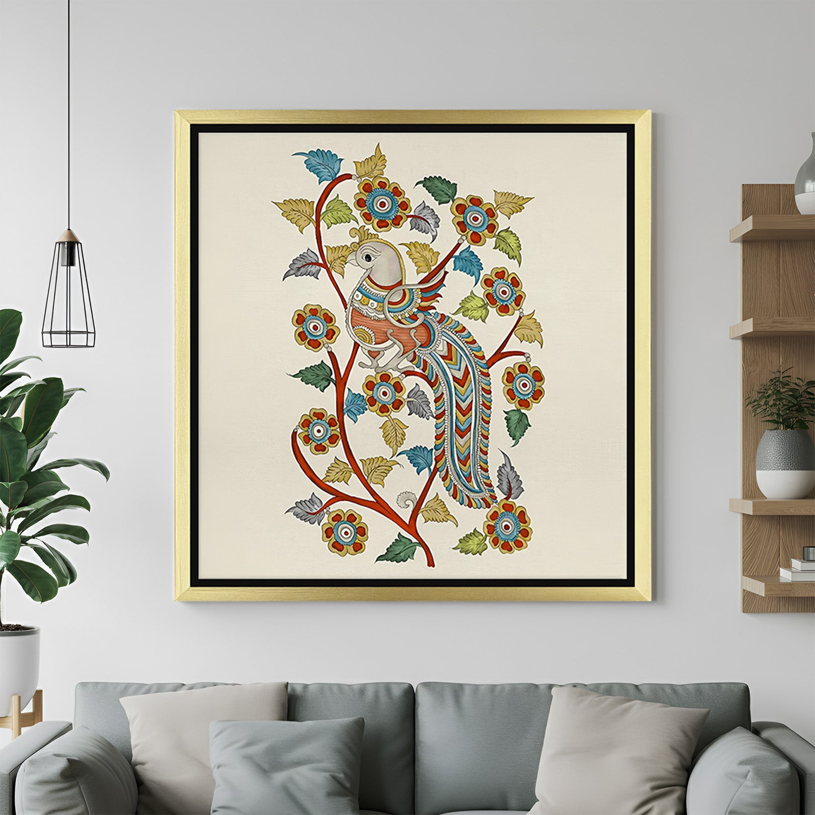 Large Ethnic Canvas Wall Art: Rich Cultural Motifs (ETH - 124)