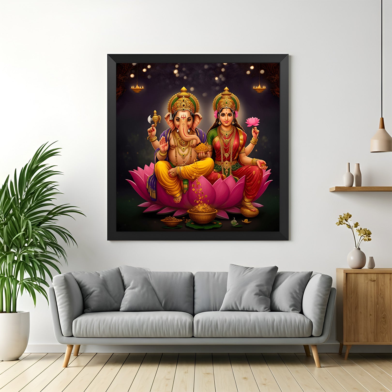 Lord Ganesha & Goddess Laxmi Vastu Painting