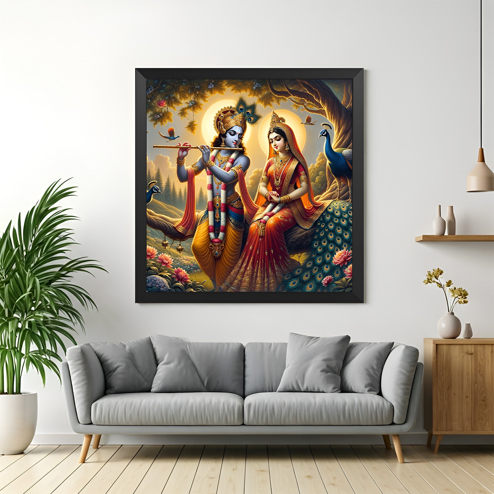 Radha Krishna Vastu Canvas Painting