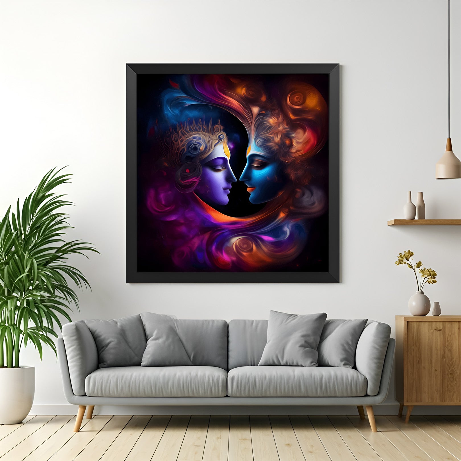 Radha Krishna Vastu Canvas Painting