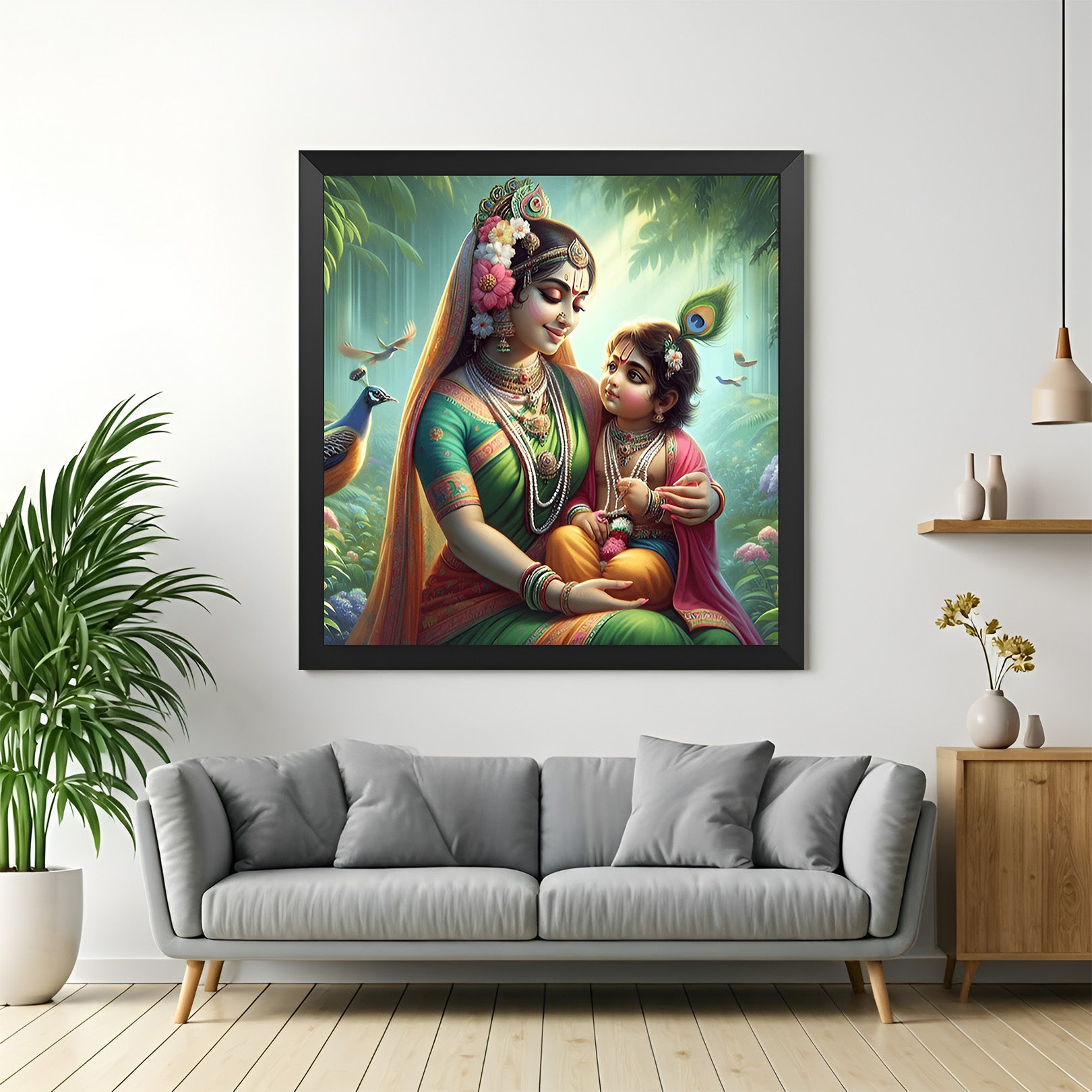 Divine Krishna Vastu Canvas Painting