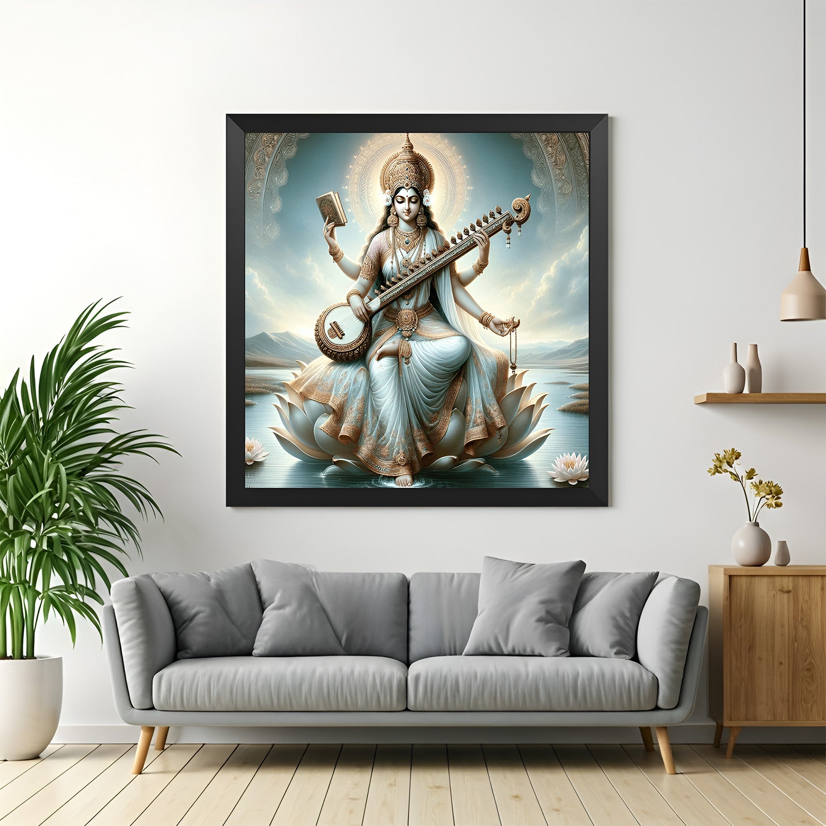 Goddess Saraswati Maa Vastu Painting