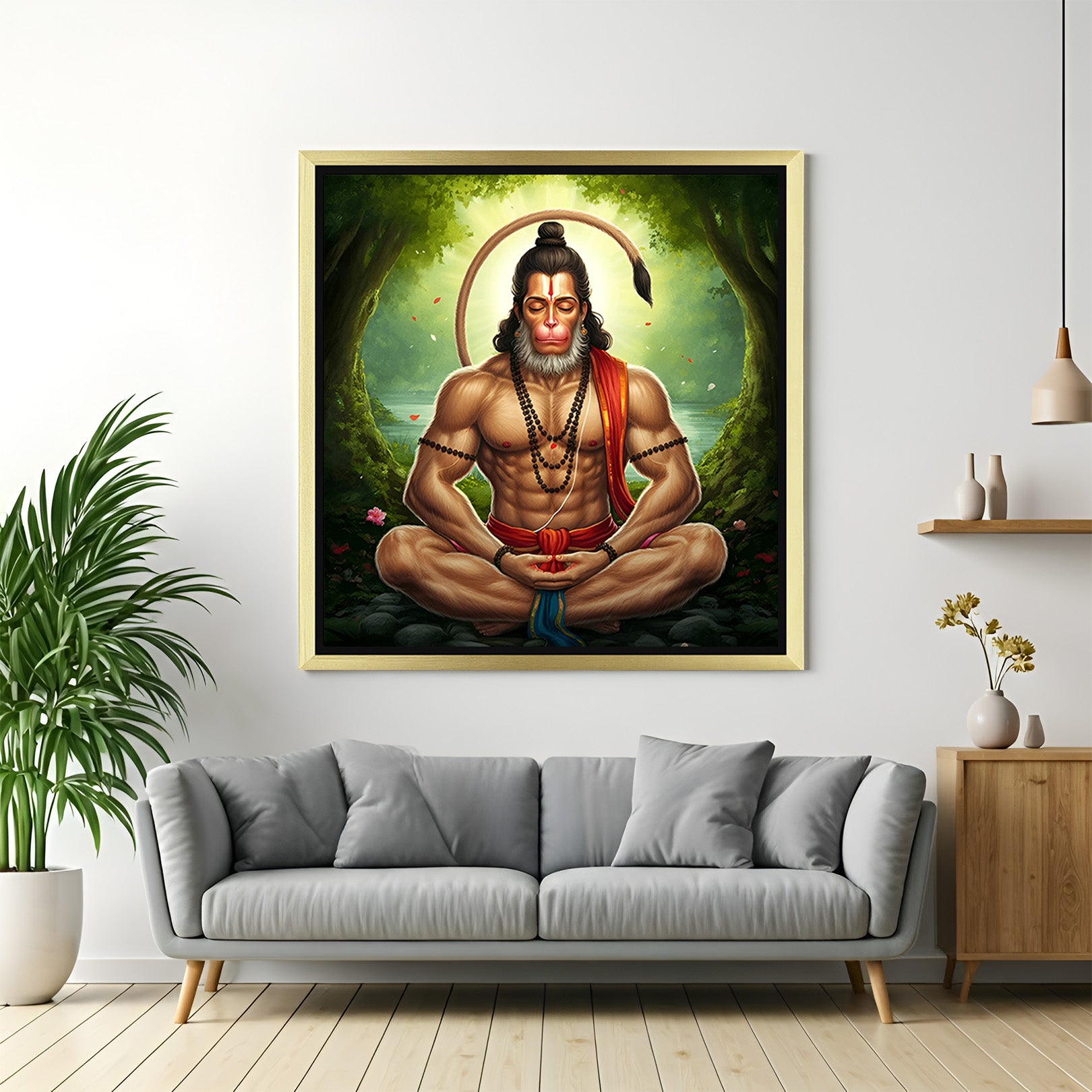 Hanuman Ji Vastu Canvas Painting