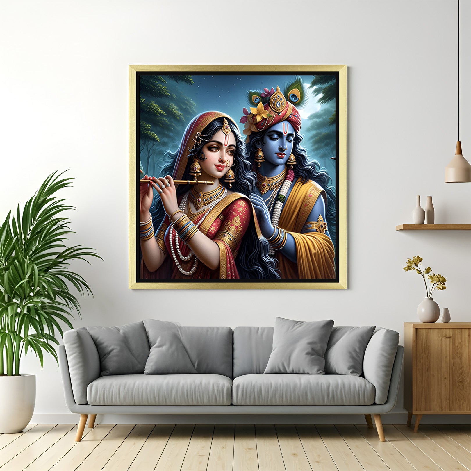 Radha Krishna Wall Art