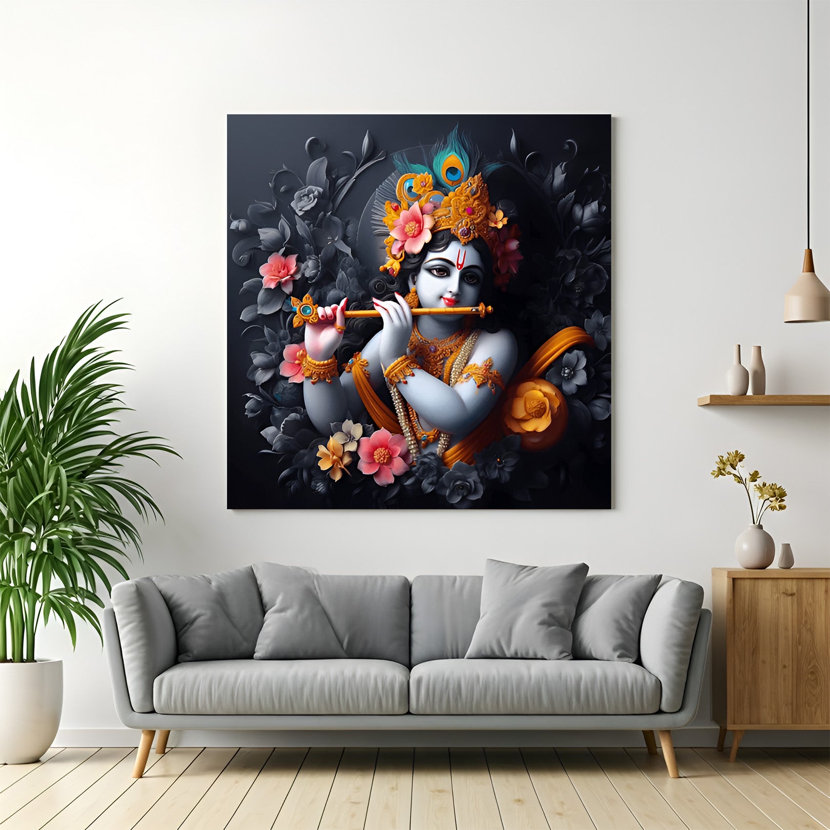 Krishna Vastu Canvas Painting