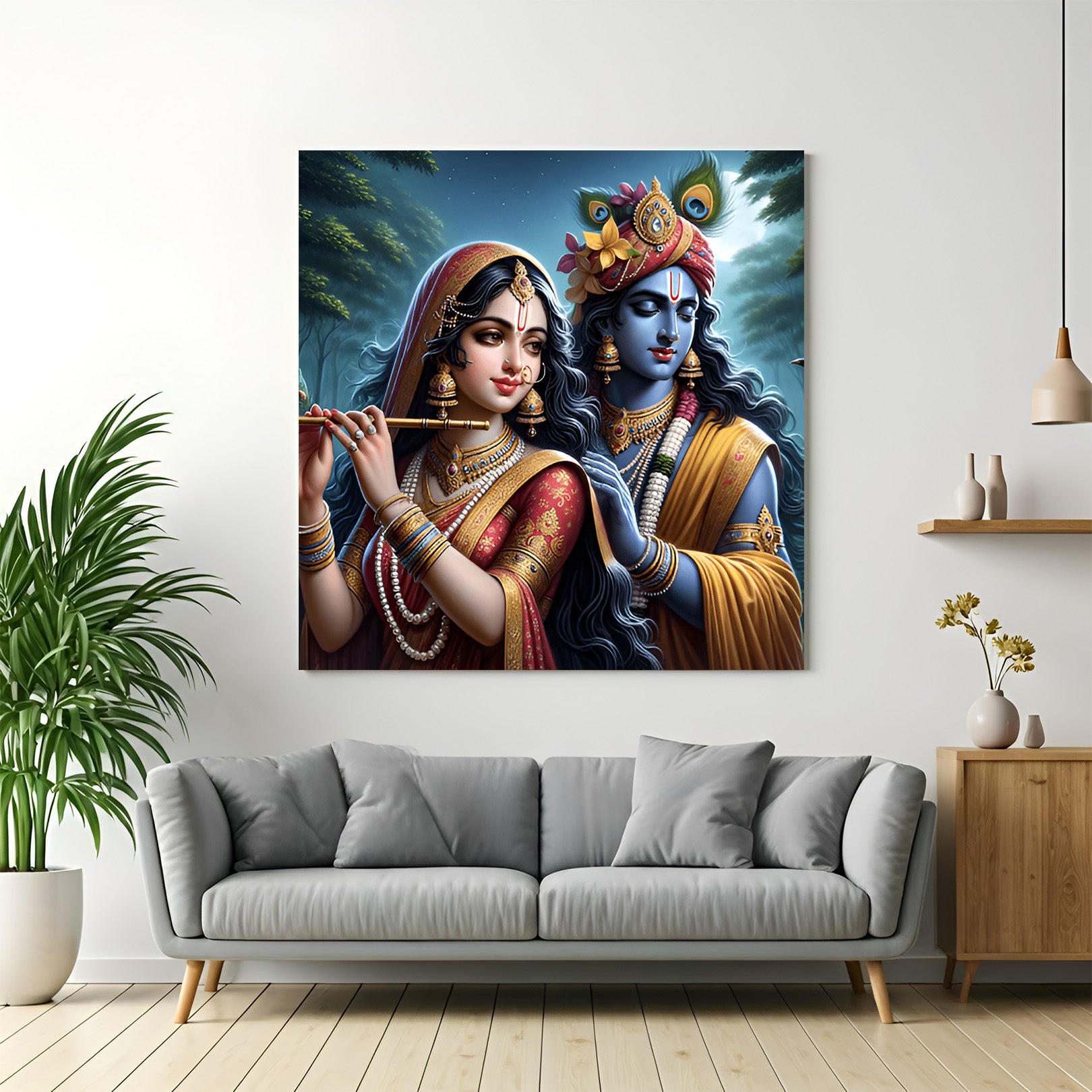 Radha Krishna Wall Art