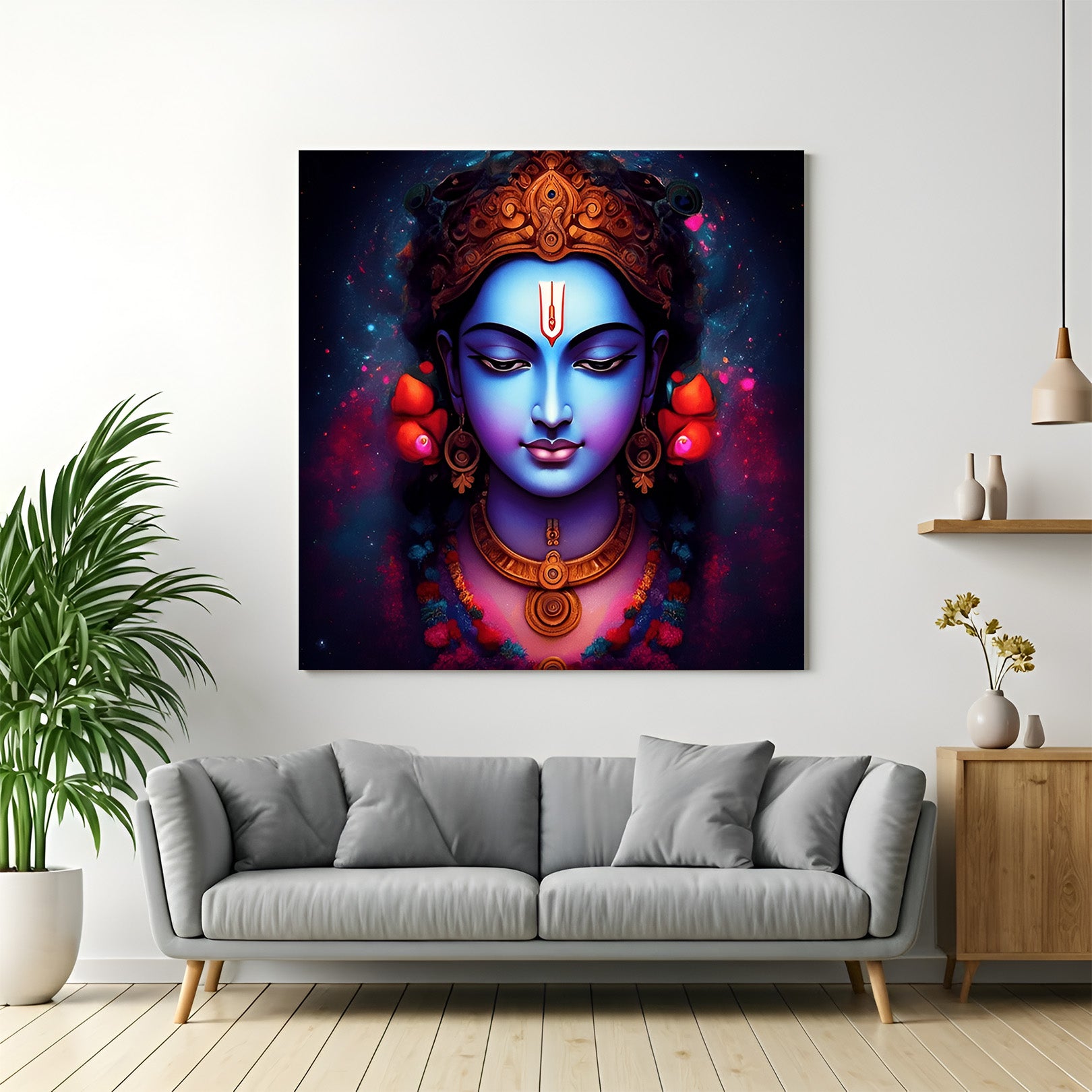 Krishna Wall Art Vastu Canvas Painting