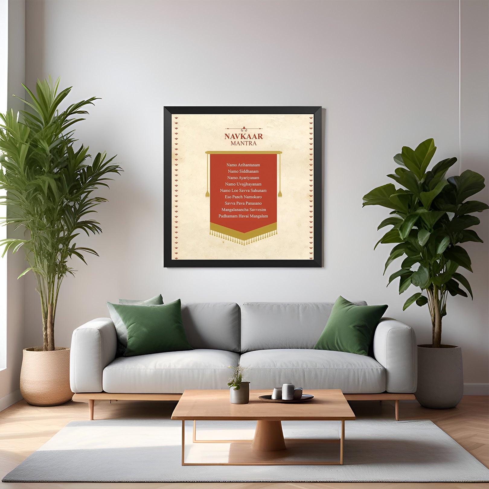 Namokar Mantra Vastu Canvas Painting