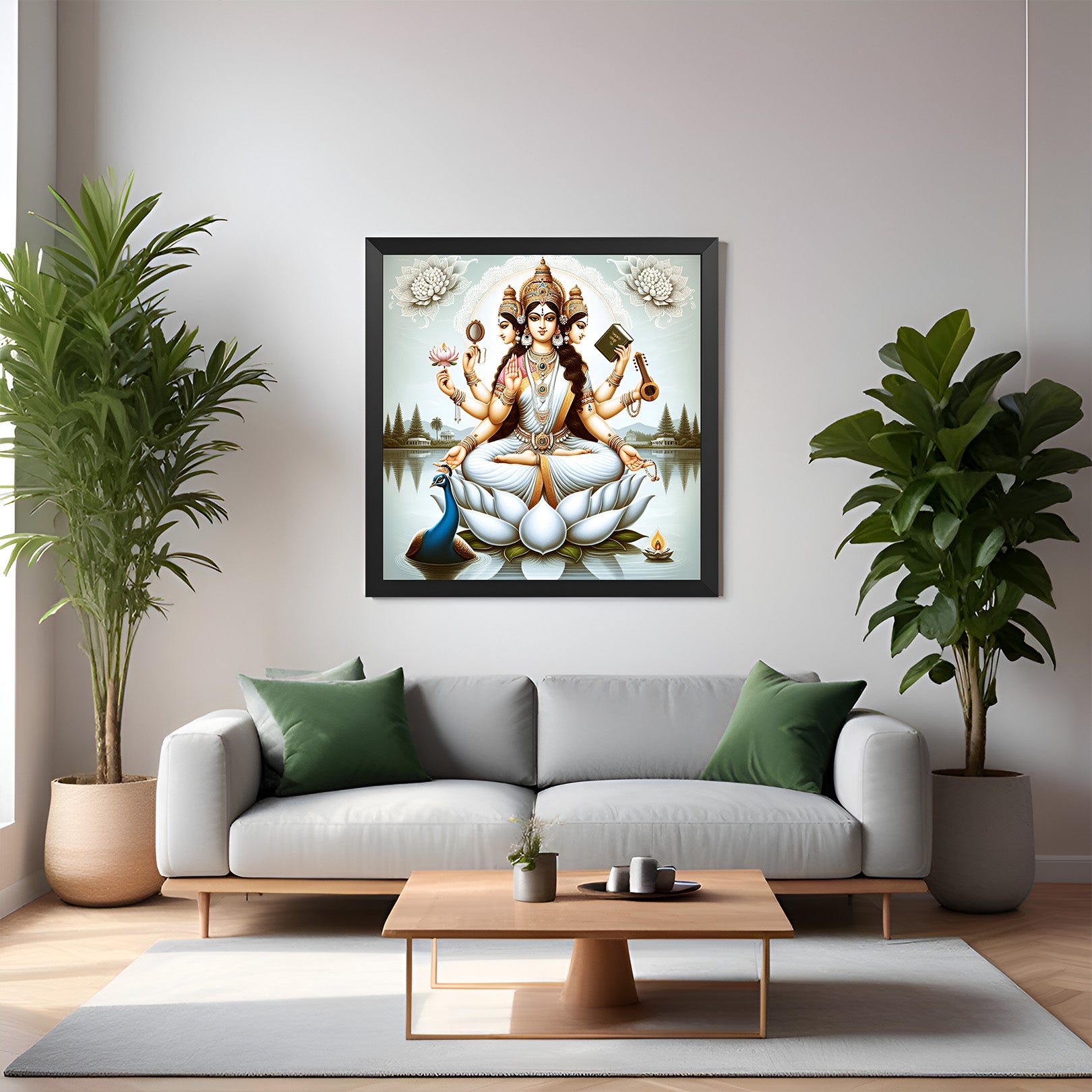 Goddess Saraswati Vastu Canvas Painting 