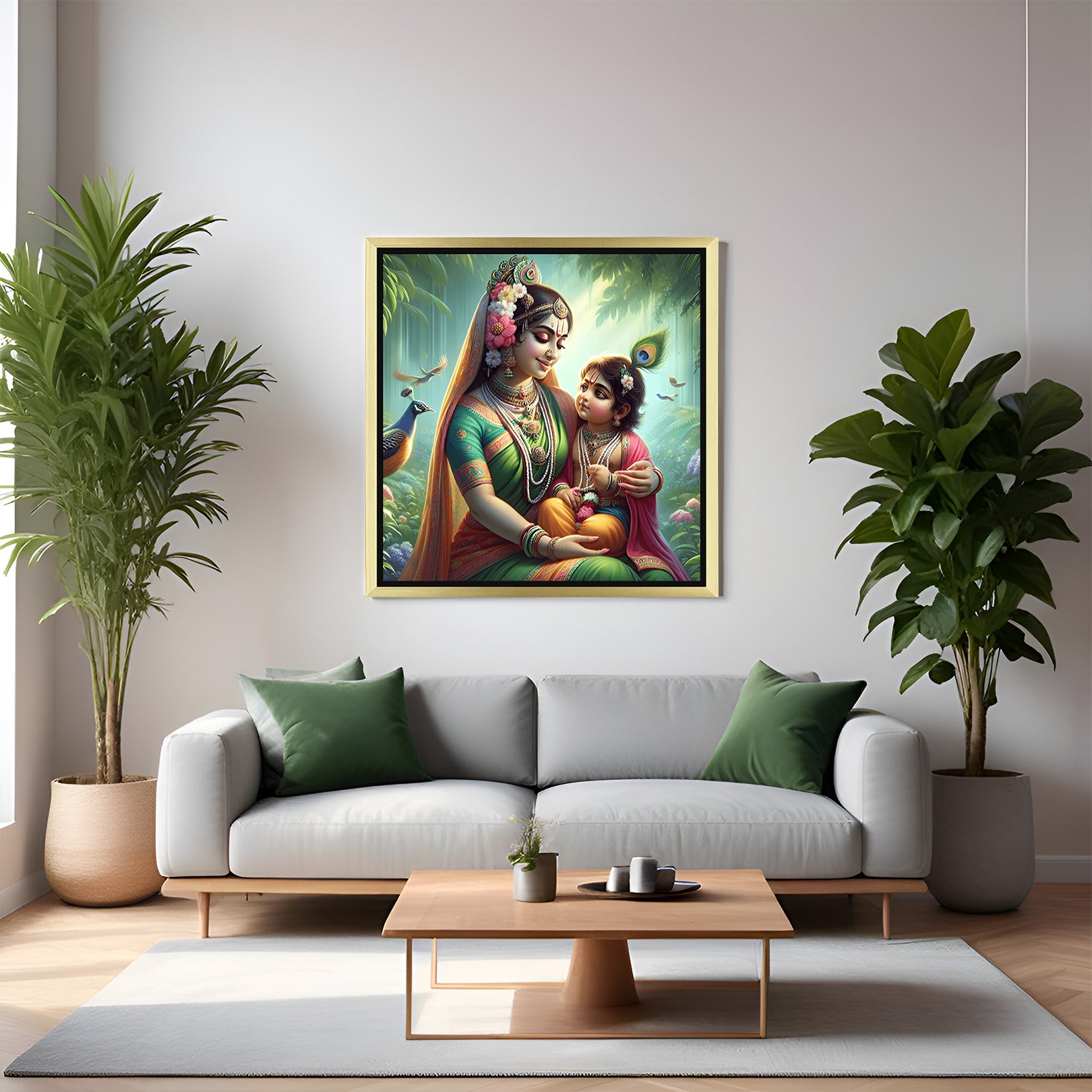 Divine Krishna Vastu Canvas Painting