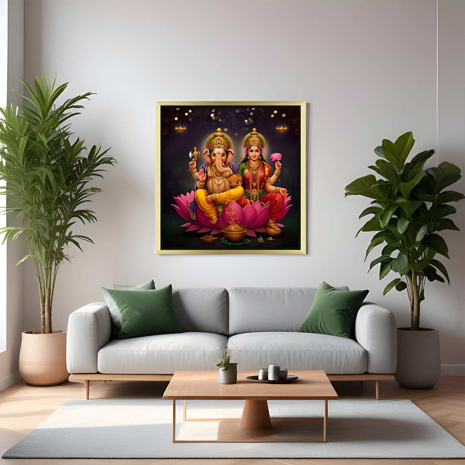 Lord Ganesha & Goddess Laxmi Vastu Painting