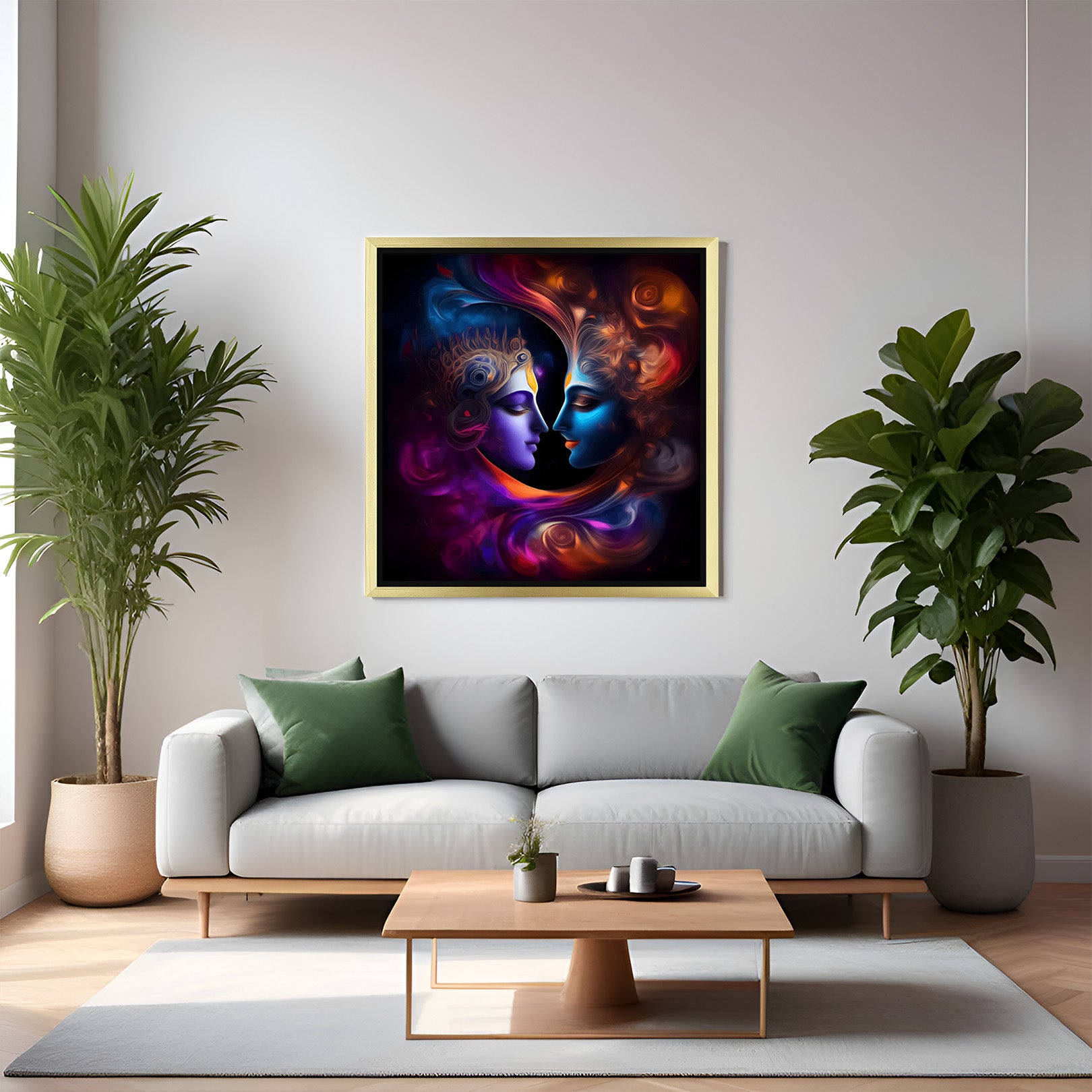 Radha Krishna Vastu Canvas Painting