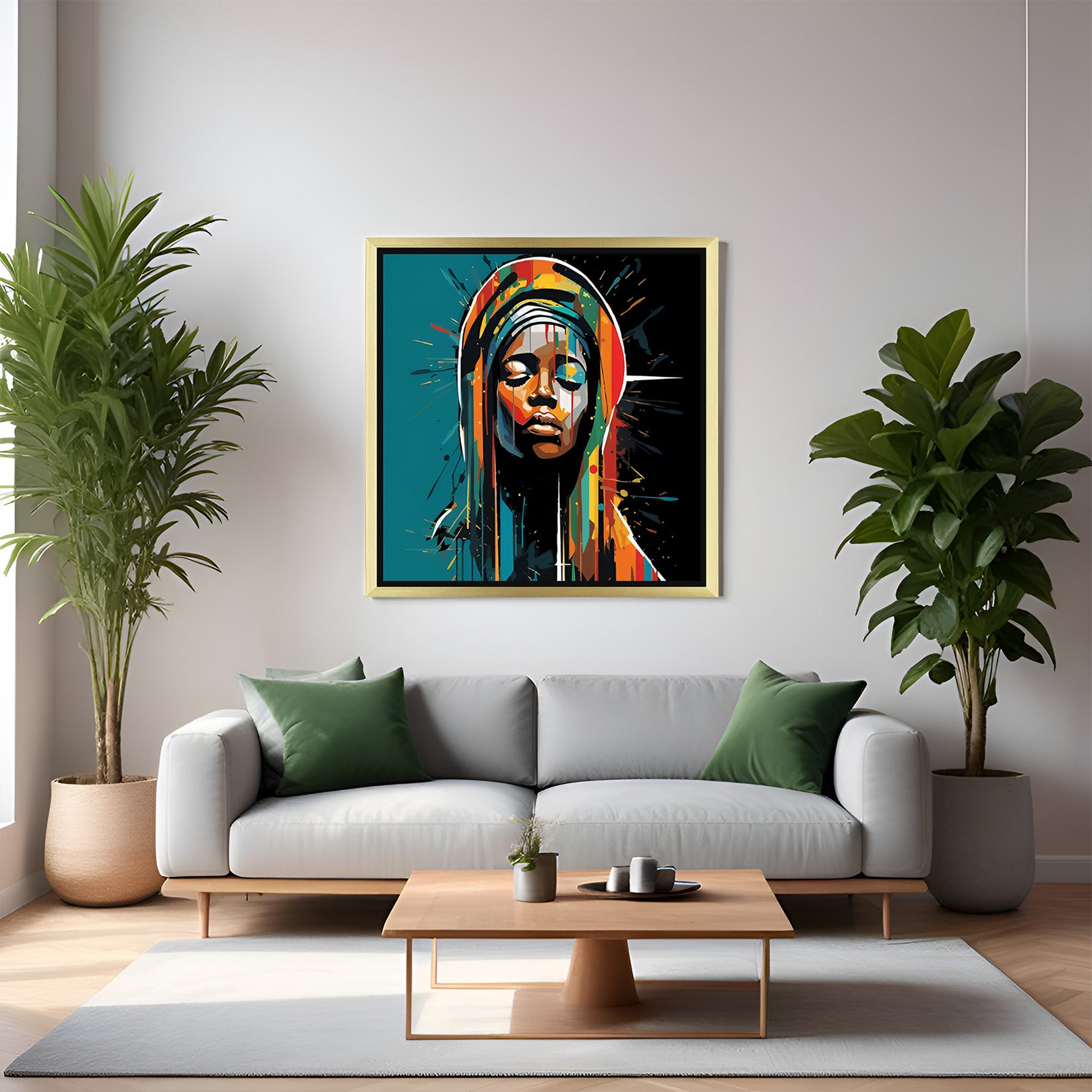 Tribal Elegance: Authentic African Wall Art for a Bold Statement - (AFRSH - 121)