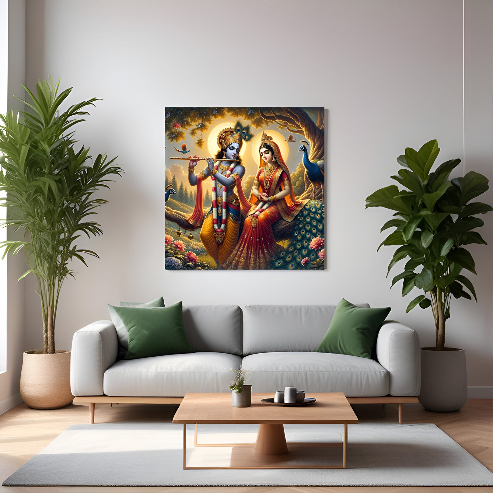 Radha Krishna Vastu Canvas Painting