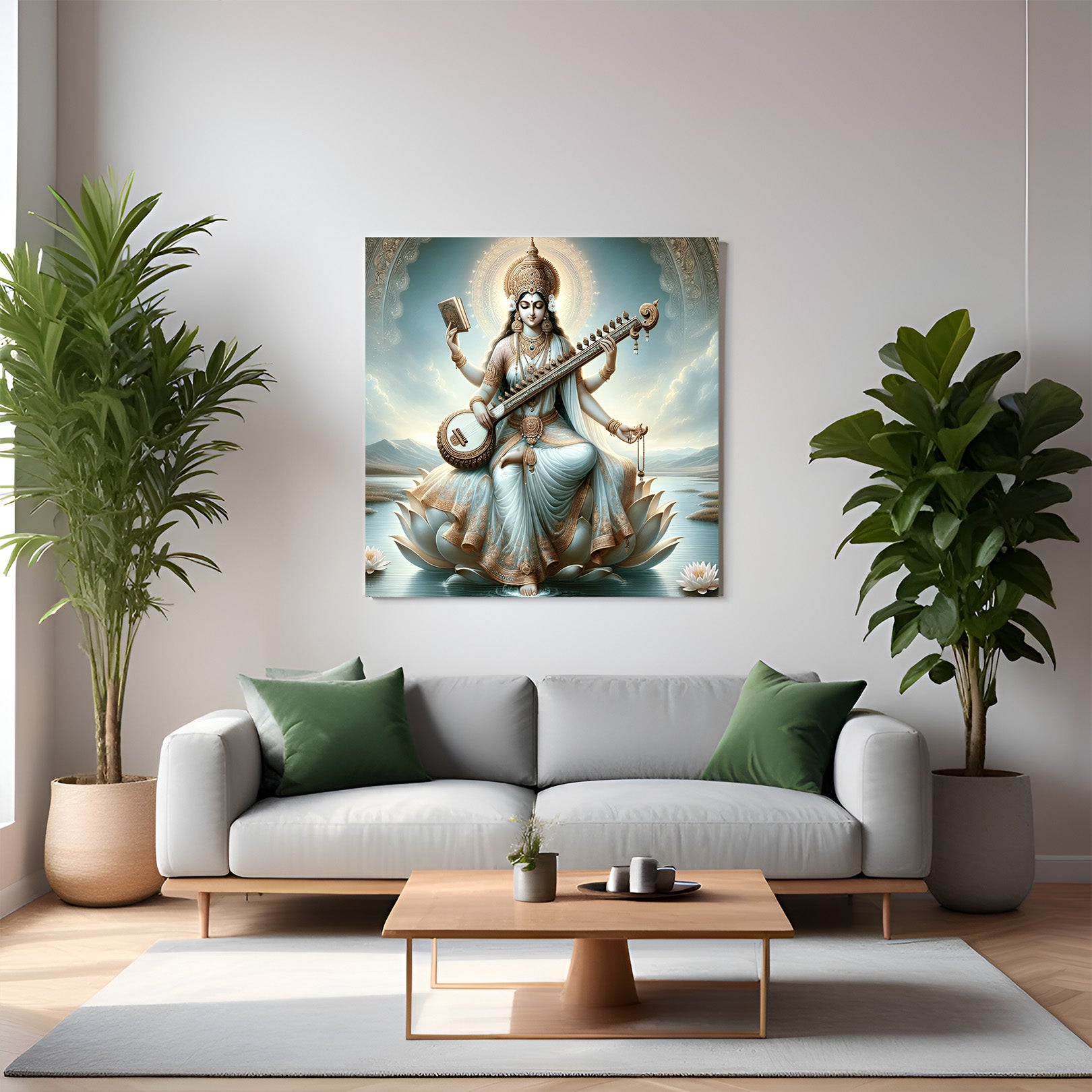 Goddess Saraswati Maa Vastu Painting