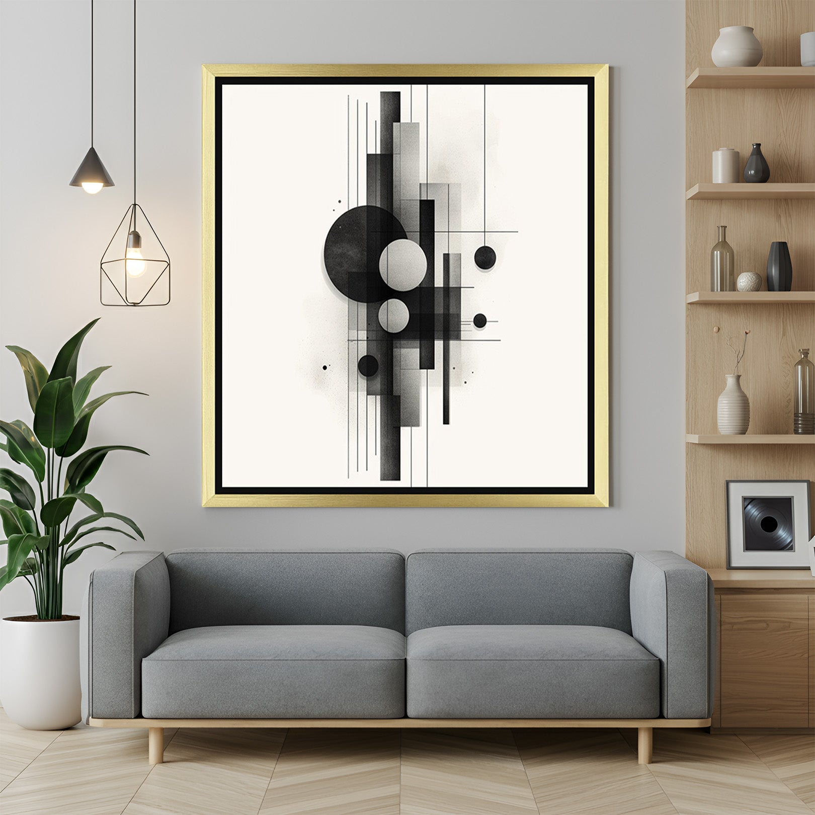 Dynamic Expressions: Bold Abstract Wall Art for Modern Spaces - (ABS -134)